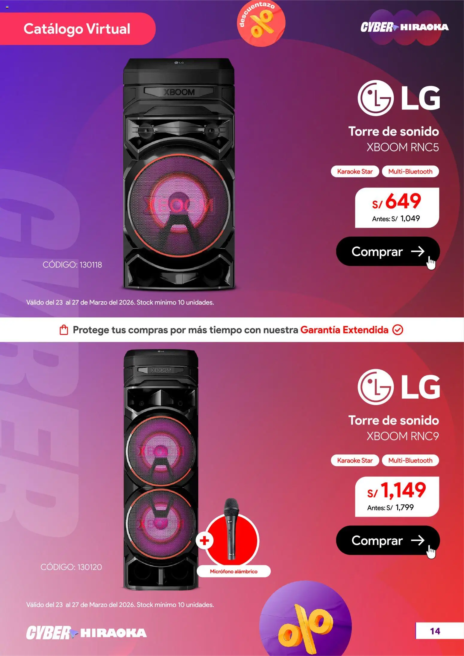 Catálogo Hiraoka válido desde 23.03.2026 | Página: 15 | Productos: Micrófono