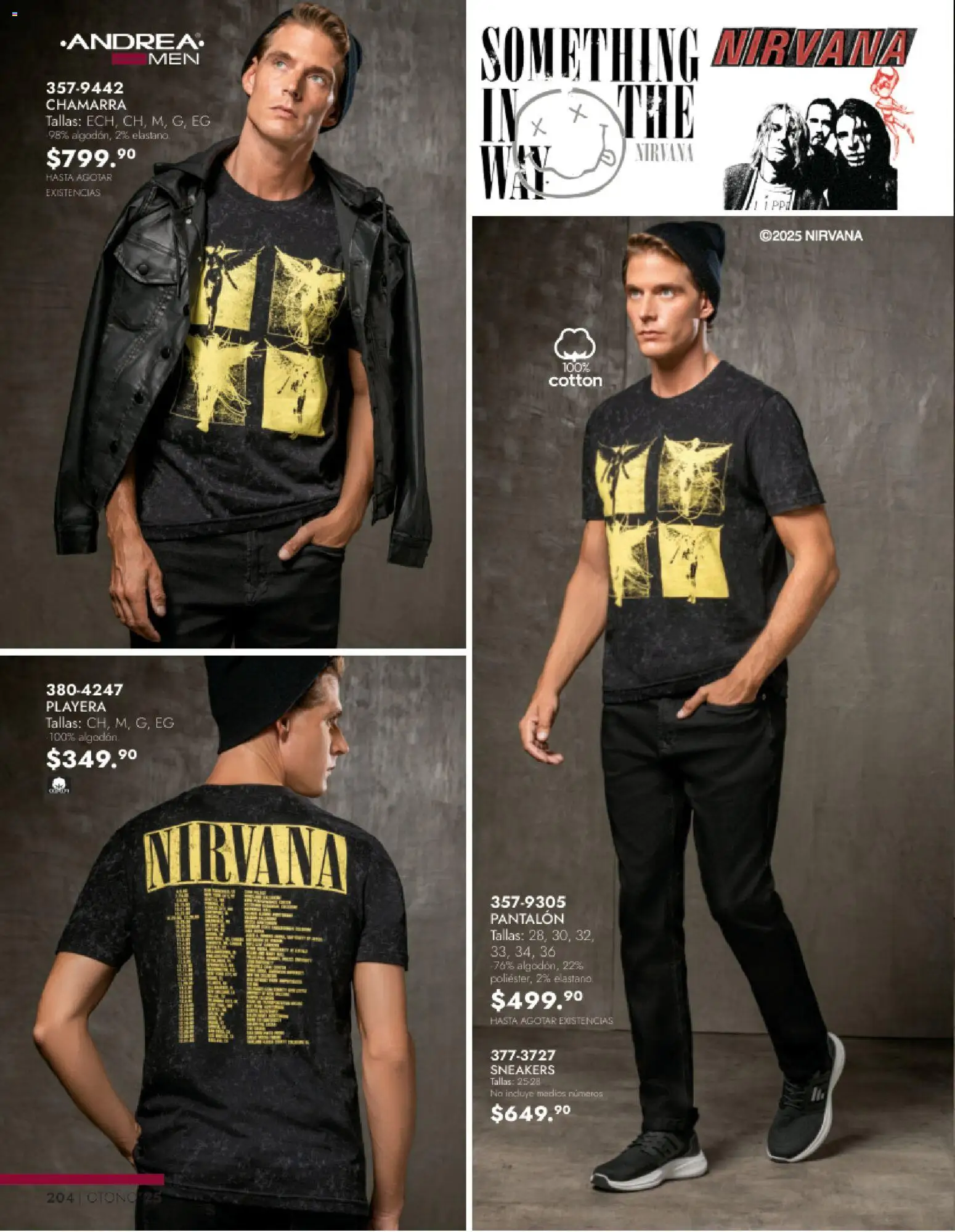 Nuevas ofertas de Andrea válidas en toda la República Mexicana desde el 26.11.2025. ¡Encuentra las mejores ofertas en Andrea catálogo Vestir Caballero otoño! | Página: 42 | Productos: Chamarra, Playera
