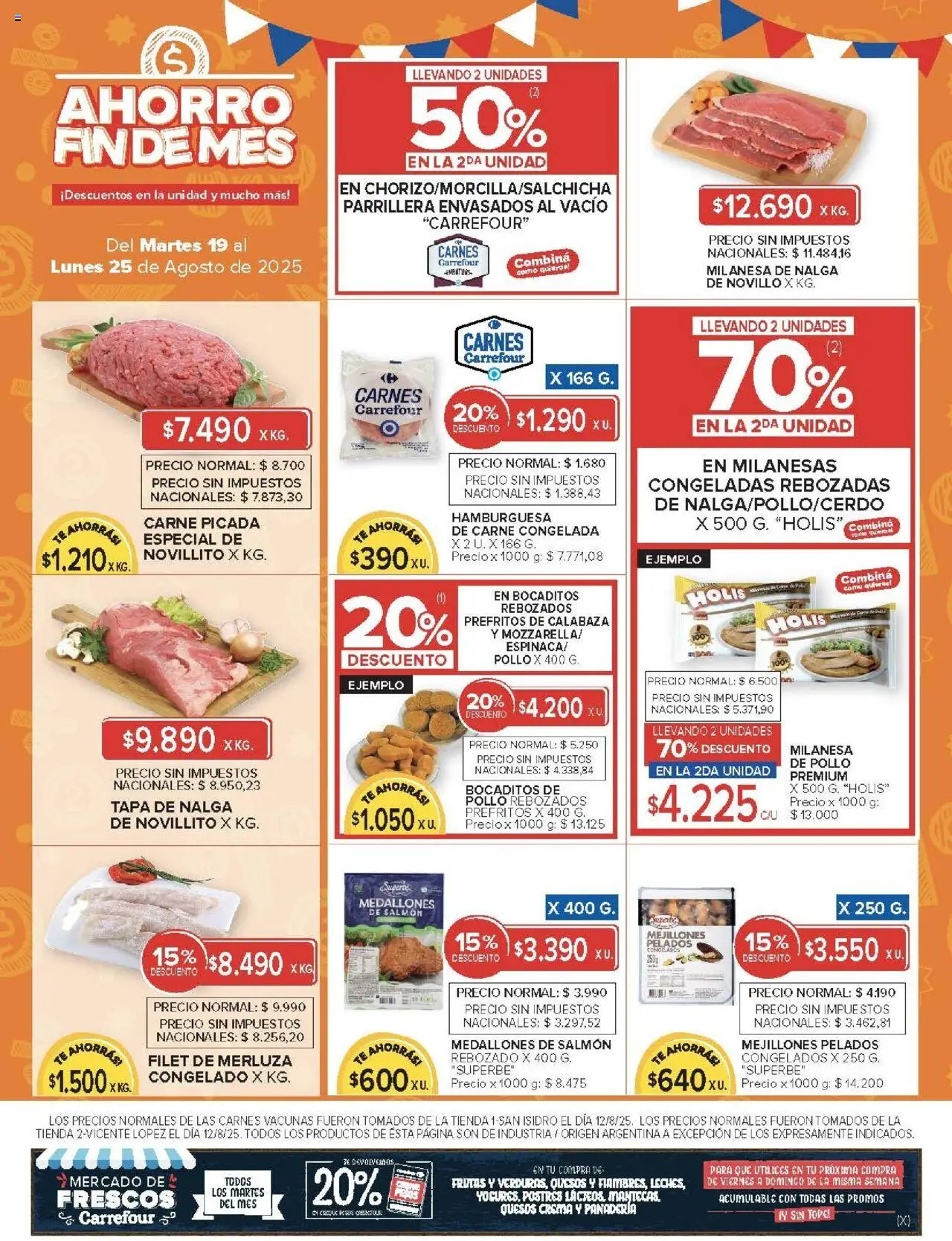 Carrefour ofertas - CABA │ válido desde el 19.08.2025 | Página: 3 | Productos: Panadería, Pollo, Té, Crema