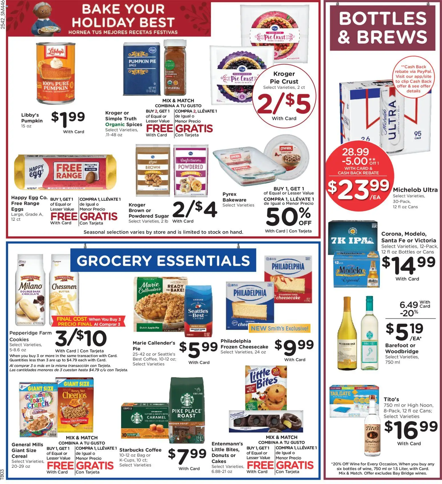 Smith's Weekly Ad - NM - valid from 19.11.2025 | Page: 5 | Products: Clip, Sugar, Pumpkin Pie, Cheesecake