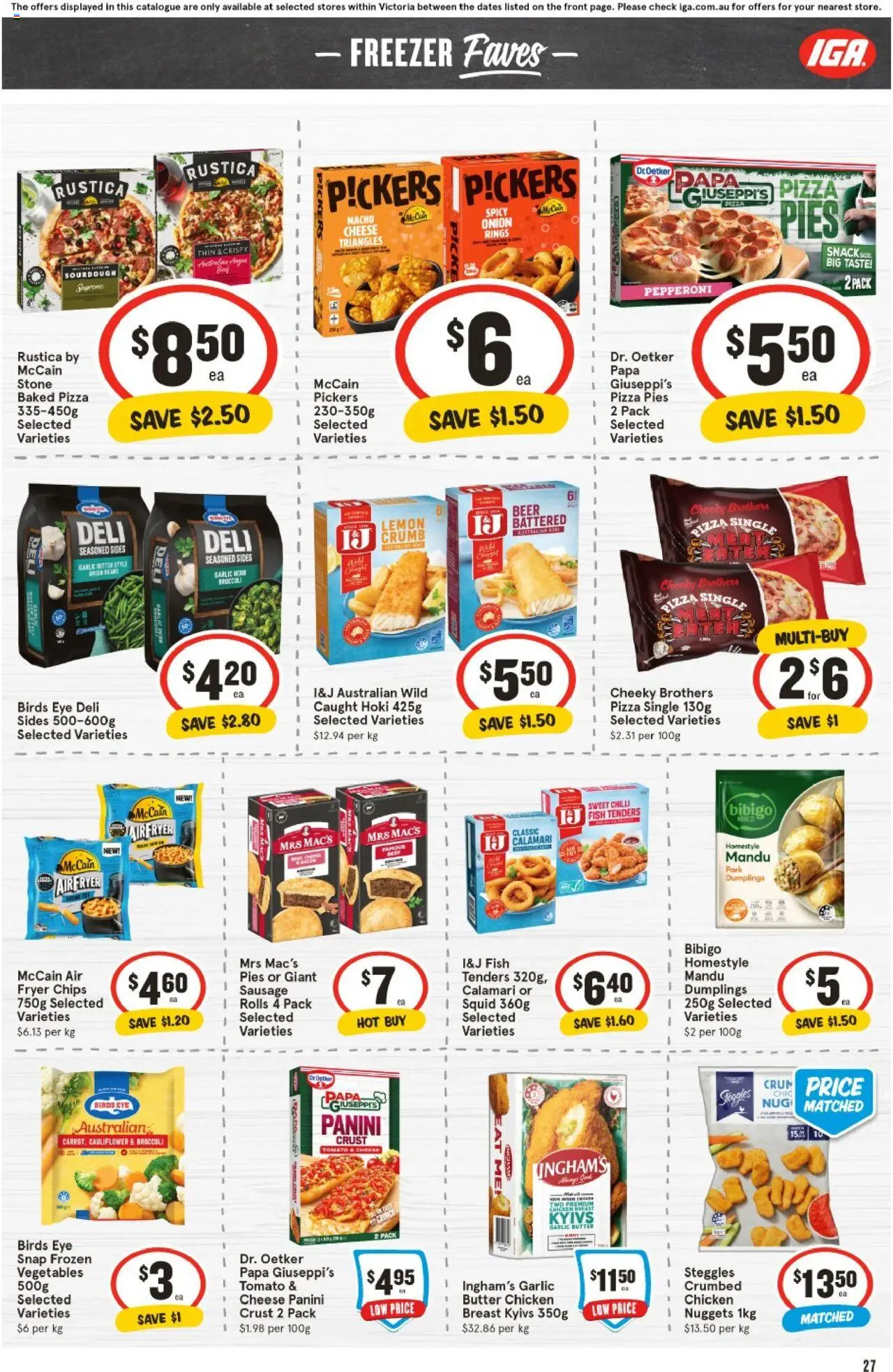 IGA catalogue - valid from 27.08.2025 | Page: 28 | Products: Butter, Fish, Chilli, Cauliflower