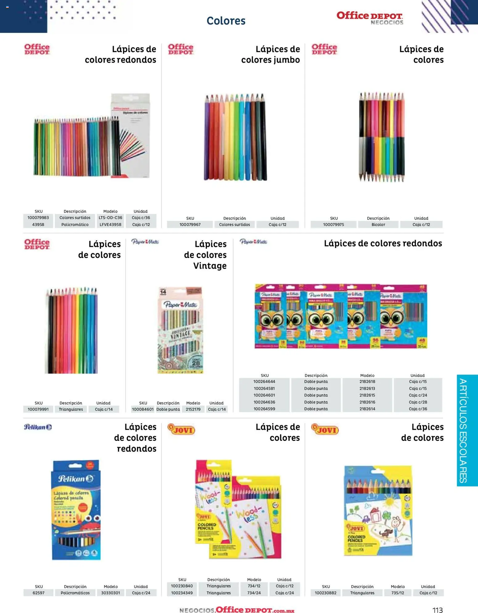 Nuevas ofertas de Office Depot válidas en toda la República Mexicana desde el 12.01.2026. ¡Encuentra las mejores ofertas en Office Depot catálogo 2026! | Página: 115 | Productos: Mate, Caja