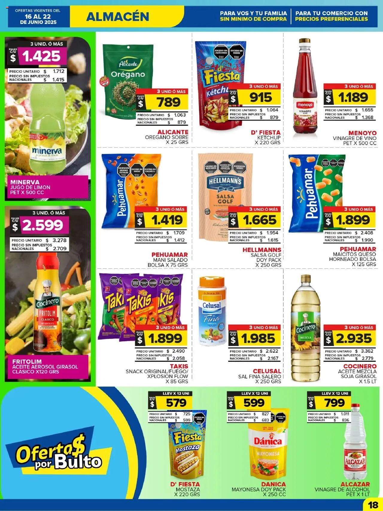 Carrefour Maxi catálogo │ válido desde el 16.06.2025 | Página: 18 | Productos: Aceite, Sal, Limón, Jugo