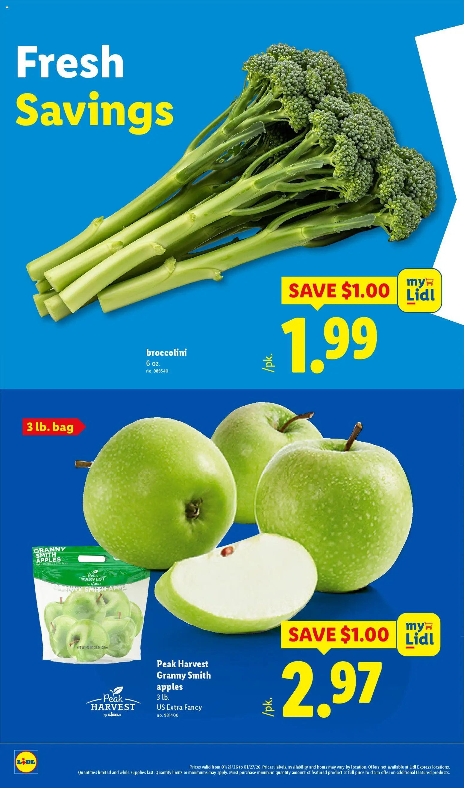 Lidl Weekly Ad - valid from 21.01.2026 | Page: 12 | Products: Apples, Bag