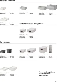 Preview of IKEA weekly ads valid from 01.01.2025 | Page: 23 | Products: Bed, Box