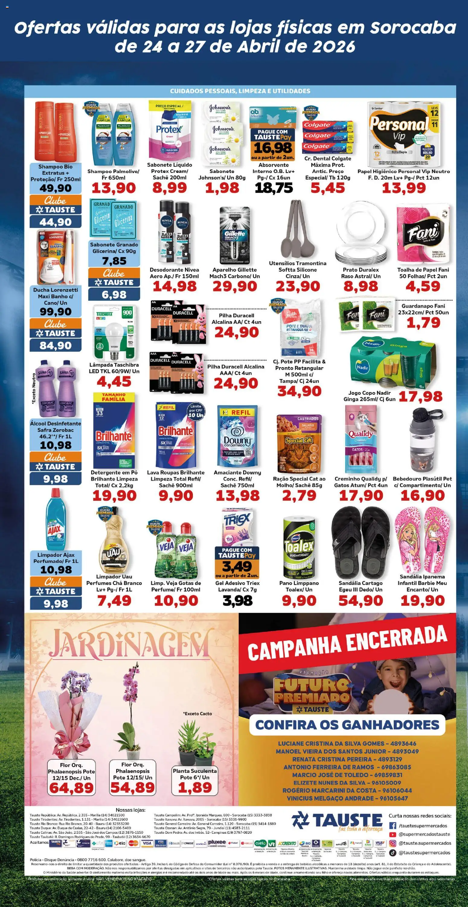 Tauste Folheto - válido de 24.04.2026 | Página: 5 | Produtos: Saquê, Chá, Sabonete, Absorvente