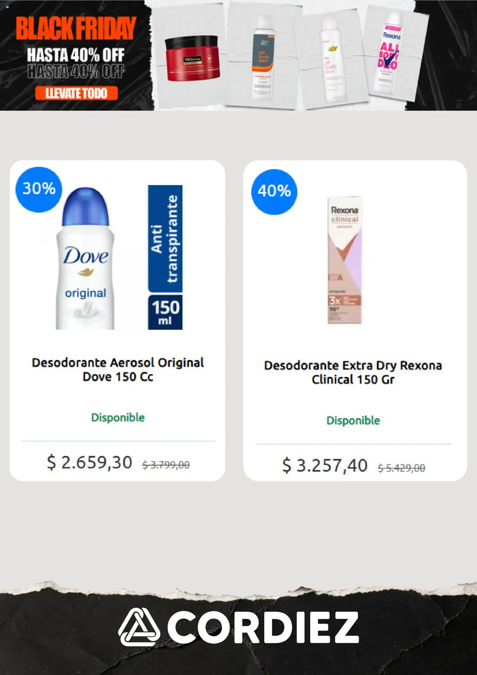 Cordiez Black Friday │ válido desde el 27.11.2025 | Página: 3 | Productos: Desodorante