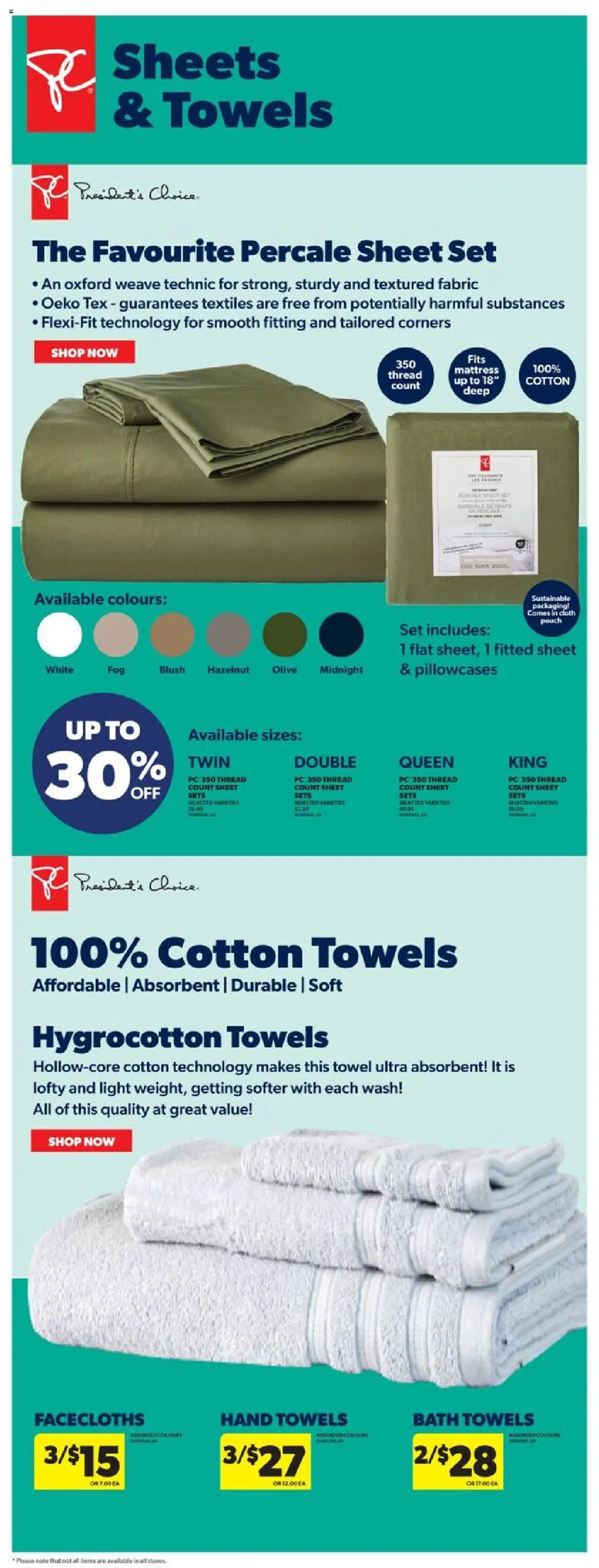 Real Canadian Superstore flyer valid from 18.09.2025 | Page: 38 | Products: PC, Blush, Mattress, Bath