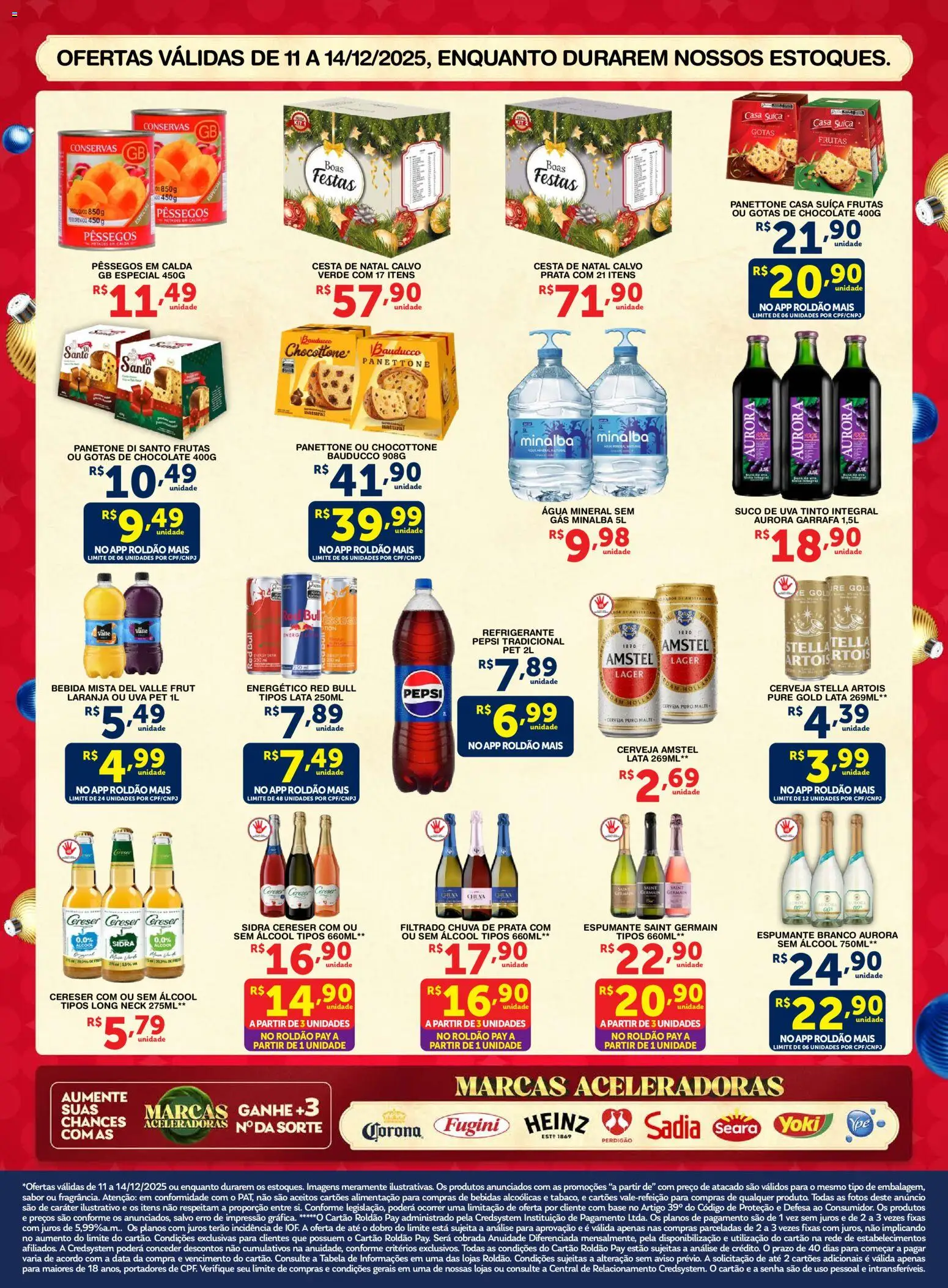 Roldão Folheto - válido de 11.12.2025 | Página: 2 | Produtos: Energético, Espumante, Cesta, Cerveja