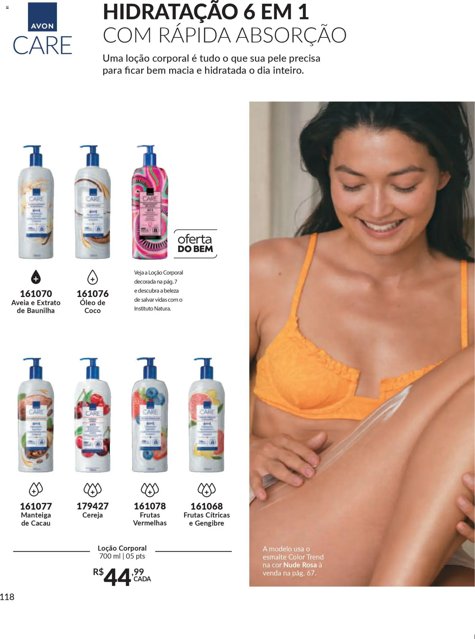 Avon Folheto - válido de 06.01.2026 | Página: 118 | Produtos: Coco, Cereja, Manteiga, Aveia