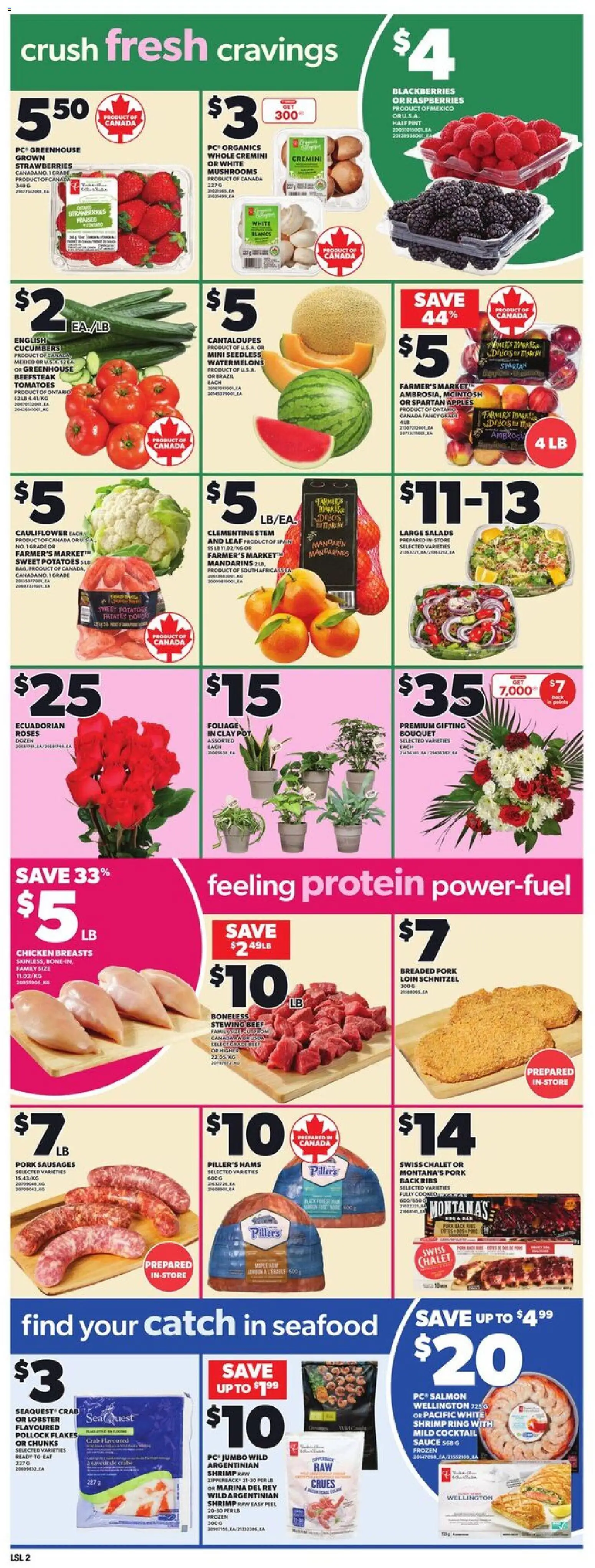 Loblaws flyer valid from 06.11.2025 | Page: 7 | Products: Beef, Strawberries, PC, Apples