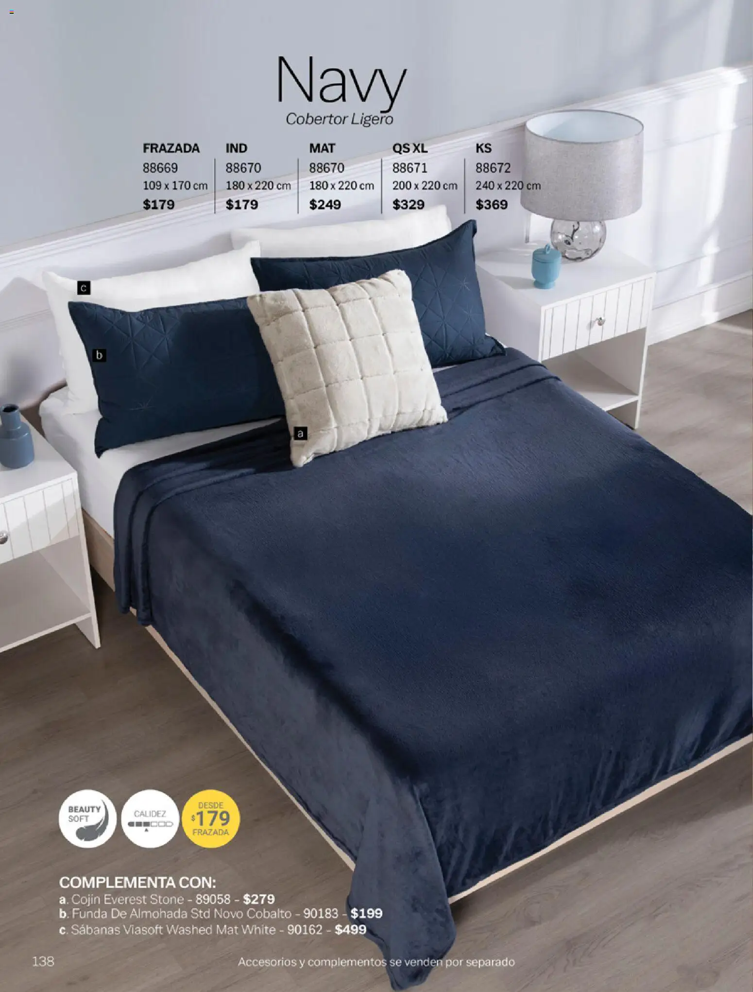 Nuevas ofertas de Vianney válidas en toda la República Mexicana desde el 06.03.2026. ¡Encuentra las mejores ofertas en Vianney catálogo Tu hogar, nuestra pasión! | Página: 140 | Productos: Cobertor, Funda, Funda de almohada, Almohada