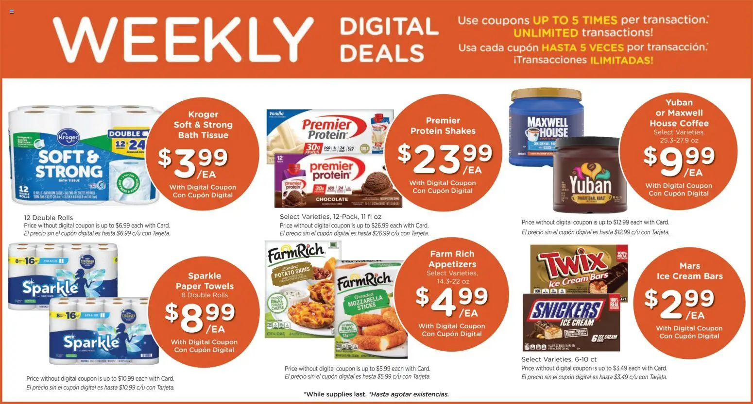 Ralphs Weekly Ad - valid from 15.04.2026 | Page: 3 | Products: Bath, Cheese, Coffee, Ice cream