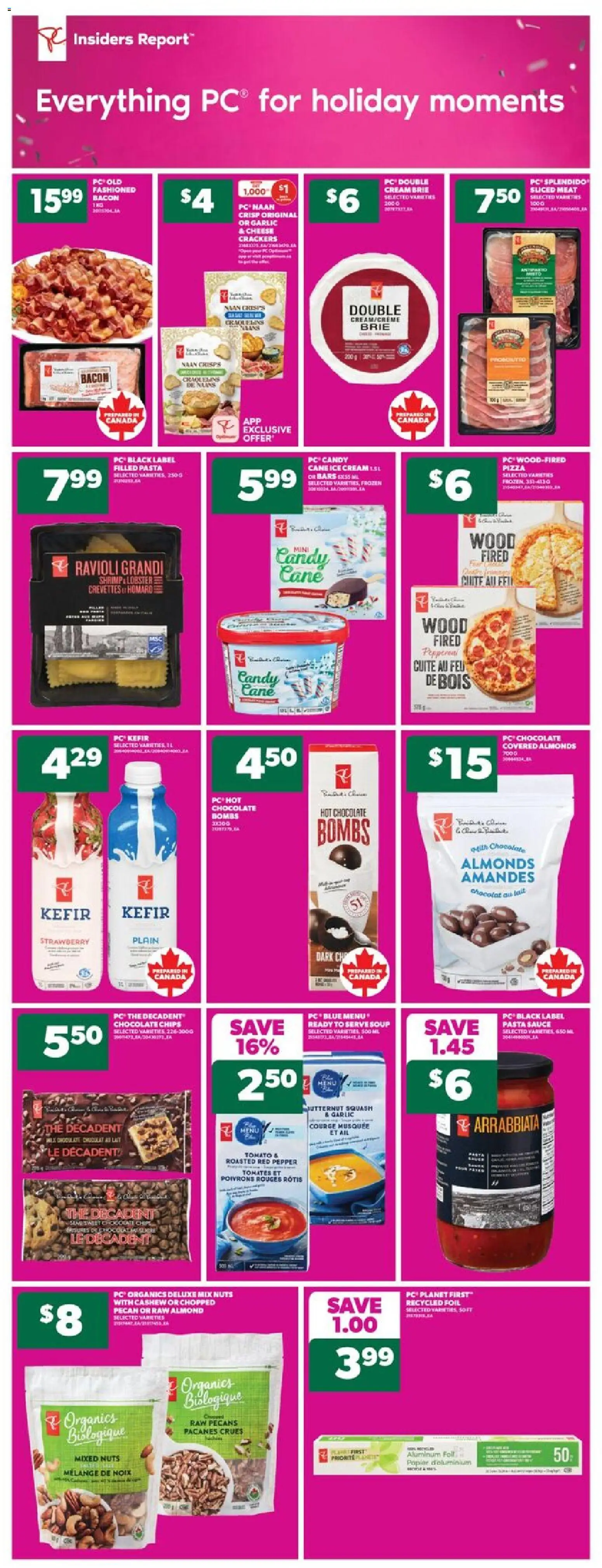 Real Canadian Superstore flyer valid from 30.10.2025 | Page: 11 | Products: Nuts, Cream, PC, Cheese
