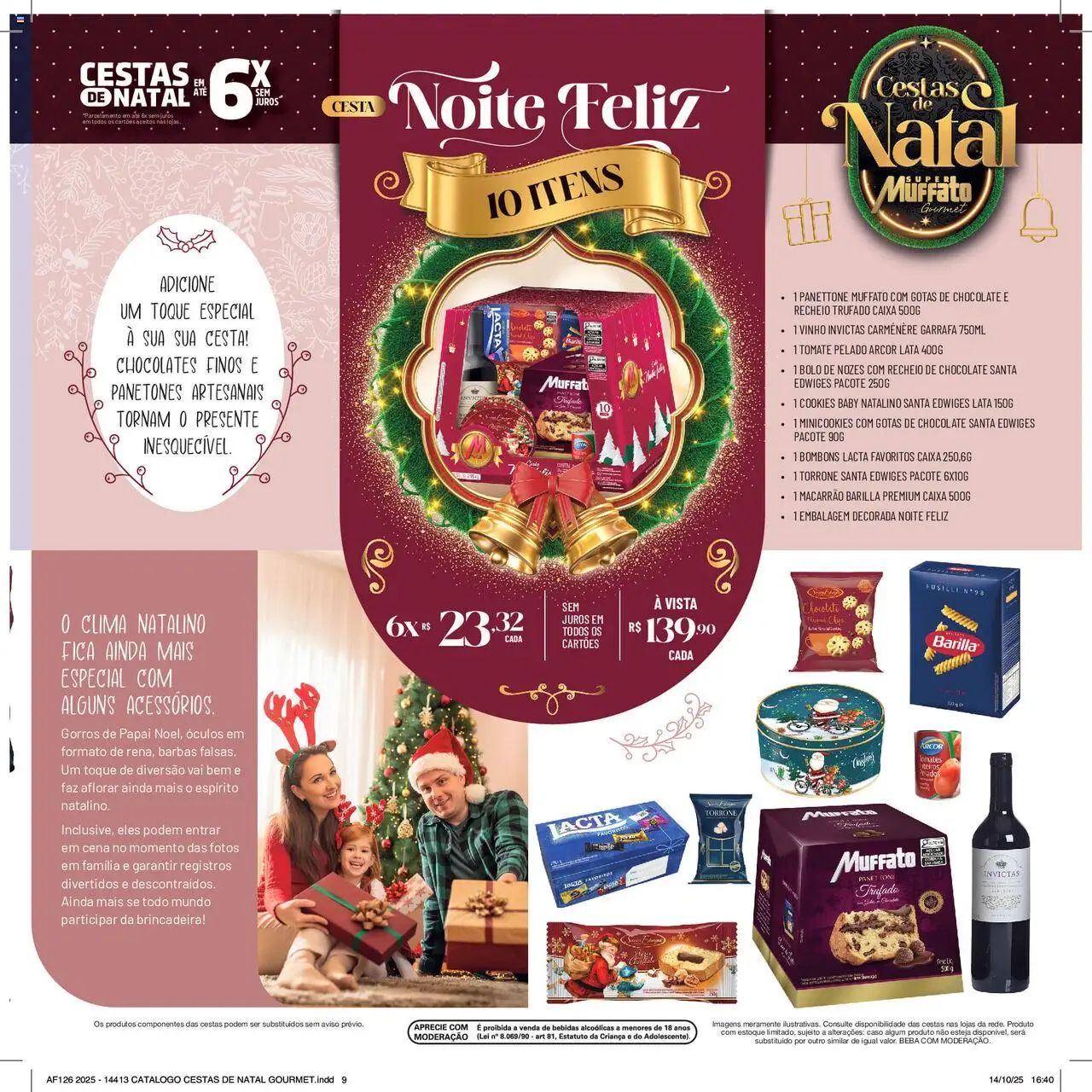 Super Muffato Folheto - válido de 13.10.2025 | Página: 9 | Produtos: Caixa, Cesta, Chocolate, Nozes