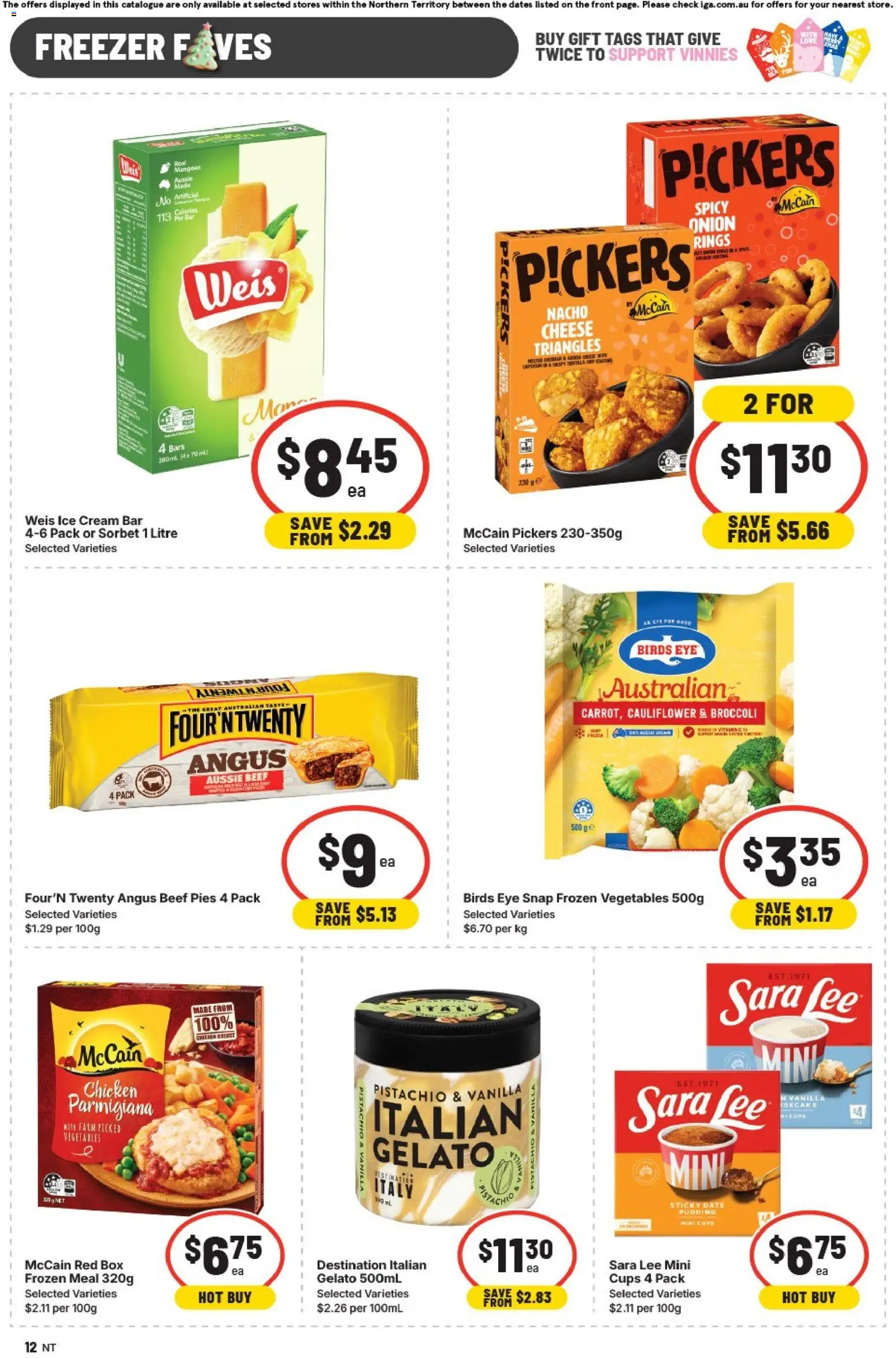 IGA catalogue - valid from 19.11.2025 | Page: 13 | Products: Cheese, Beef, Pudding, Vegetables