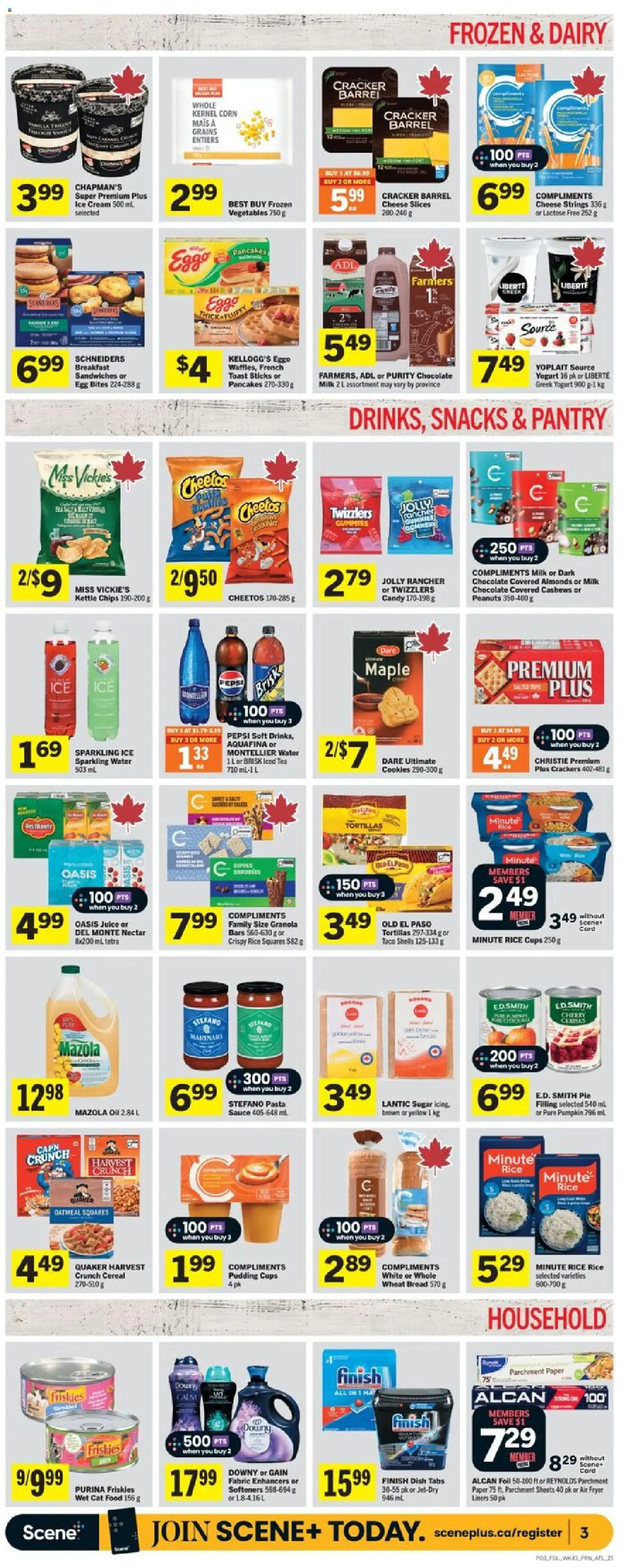 Foodland flyer valid from 19.02.2026 | Page: 4 | Products: Tea, Ice cream, Cheese, Bread