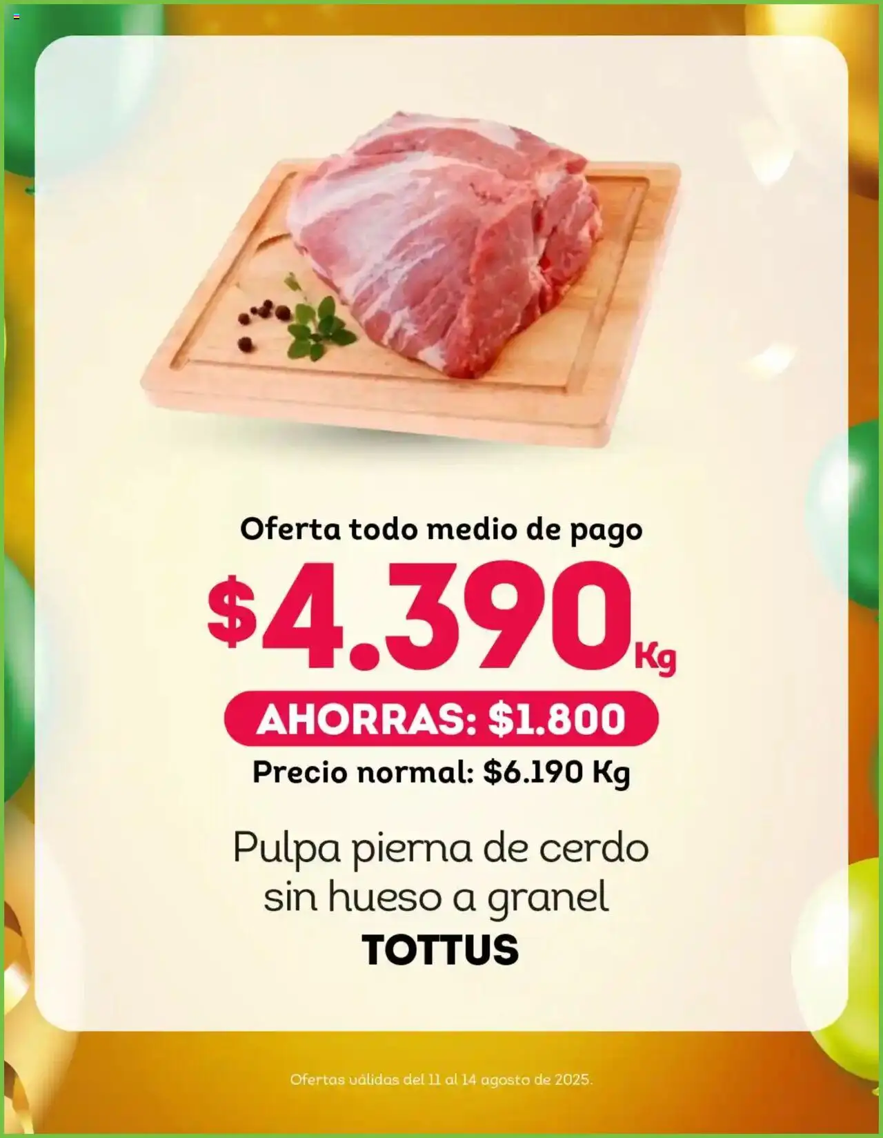 Tottus ofertas  │ válido desde el 12.08.2025 | Página: 2 | Productos: Cerdo