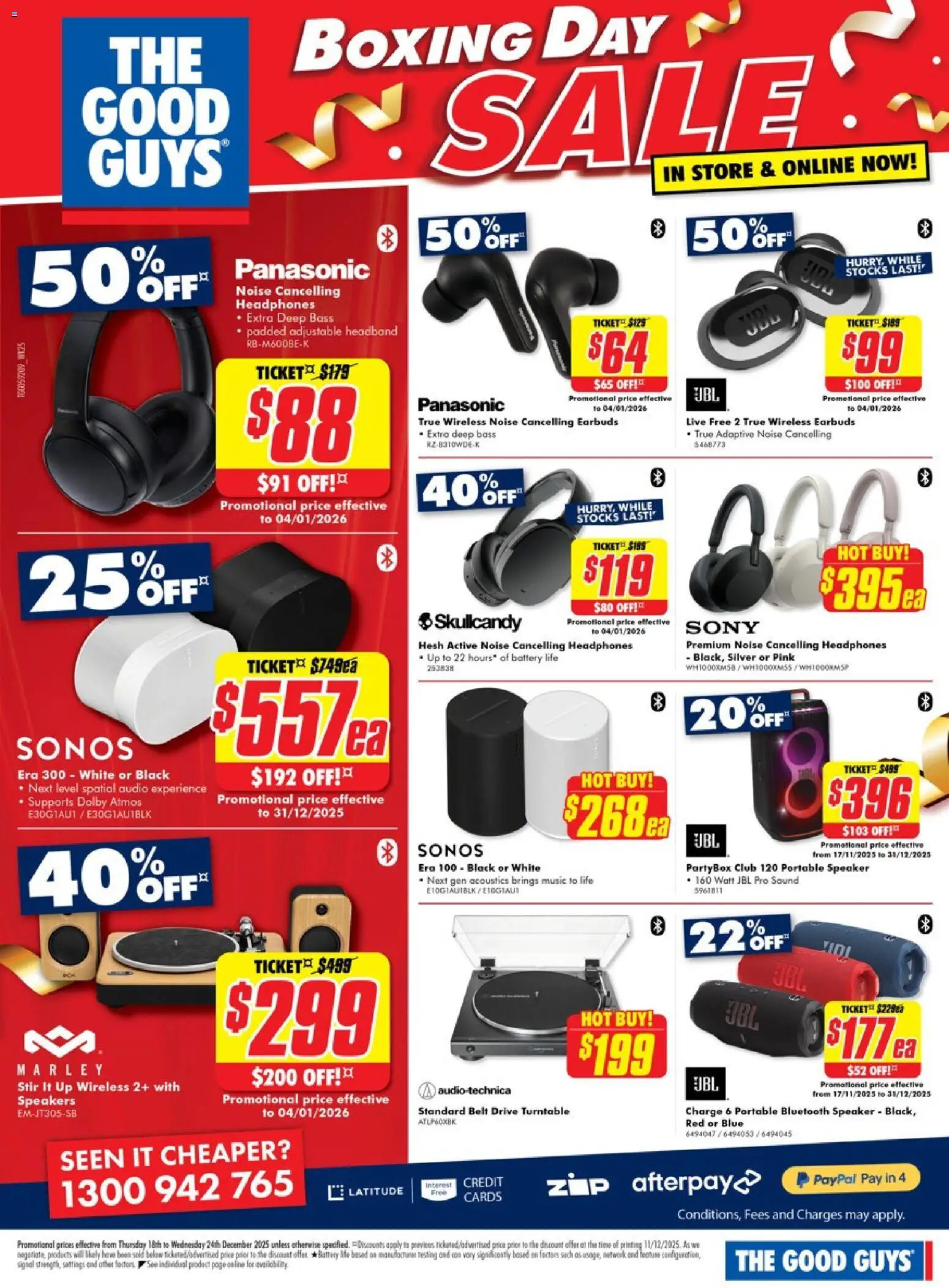 The Good Guys catalogue - valid from 17.12.2025 | Page: 19 | Products: Battery, Belt, Audio, Speaker