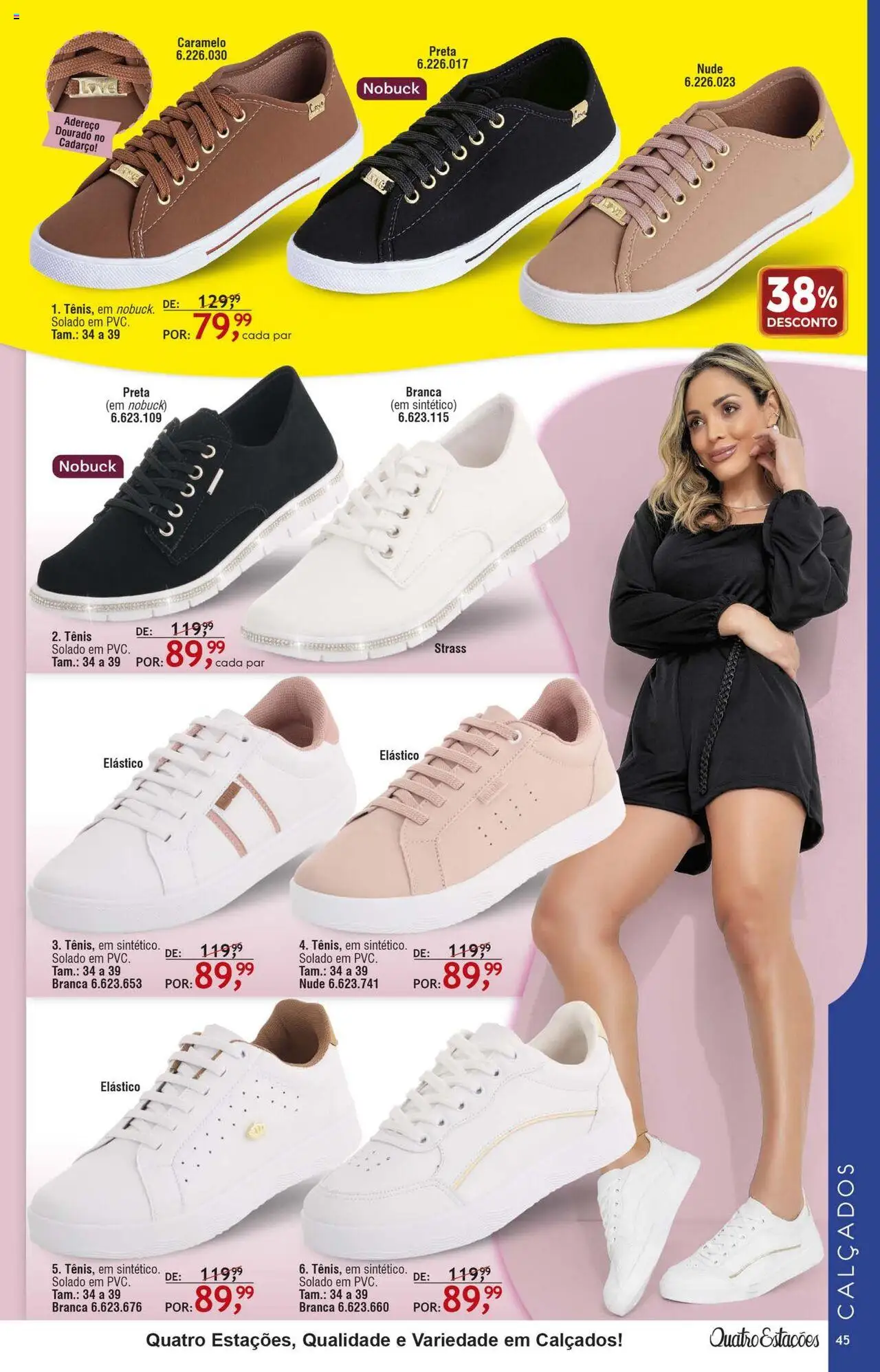 Quatro Estações Folheto - válido de 01.08.2025 | Página: 41 | Produtos: Tênis