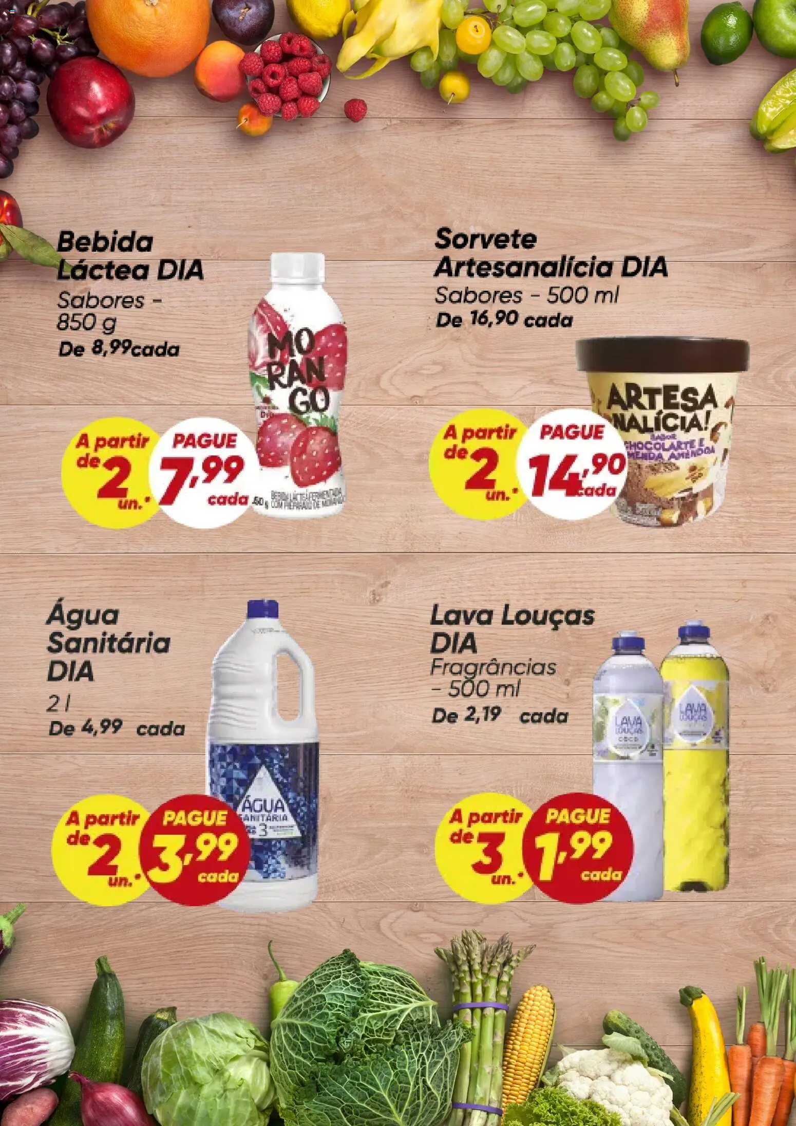 Dia Folheto - válido de 23.03.2026 | Página: 5 | Produtos: Sorvete, Bebida, Água sanitária