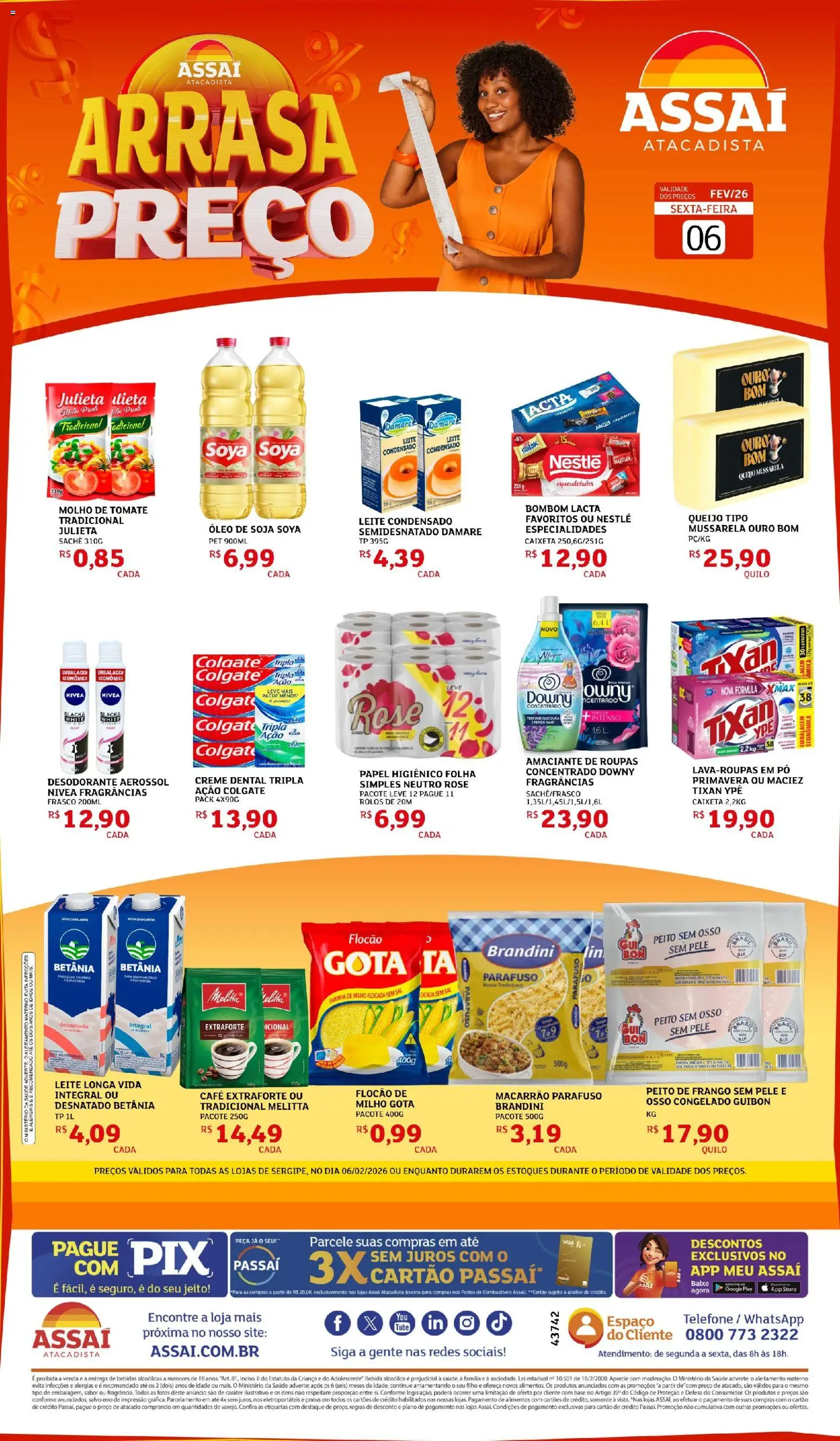 Assaí Atacadista Folheto - válido de 06.02.2026 | Página: 1