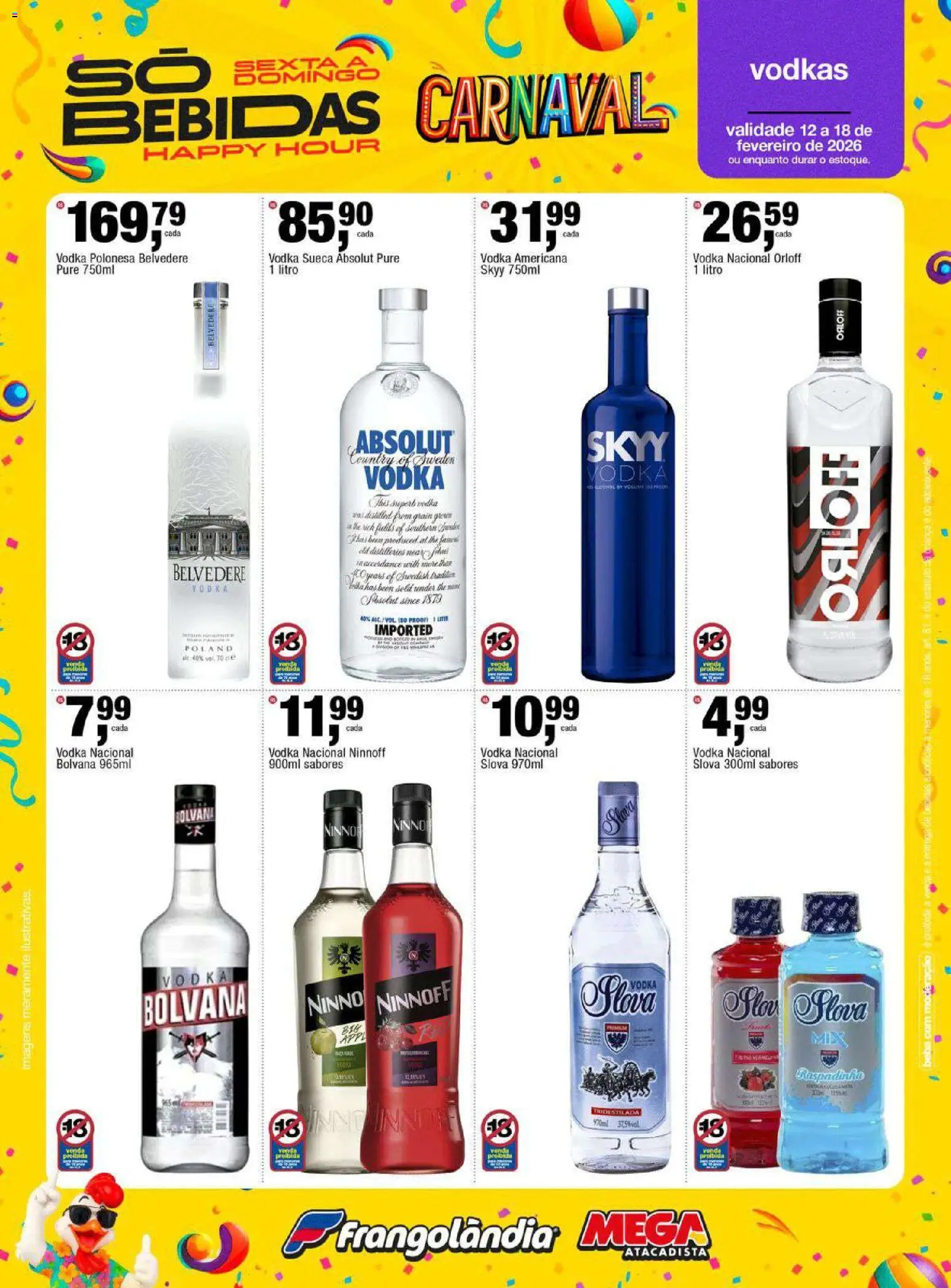 Frangolândia Folheto - válido de 12.02.2026 | Página: 3 | Produtos: Vodka