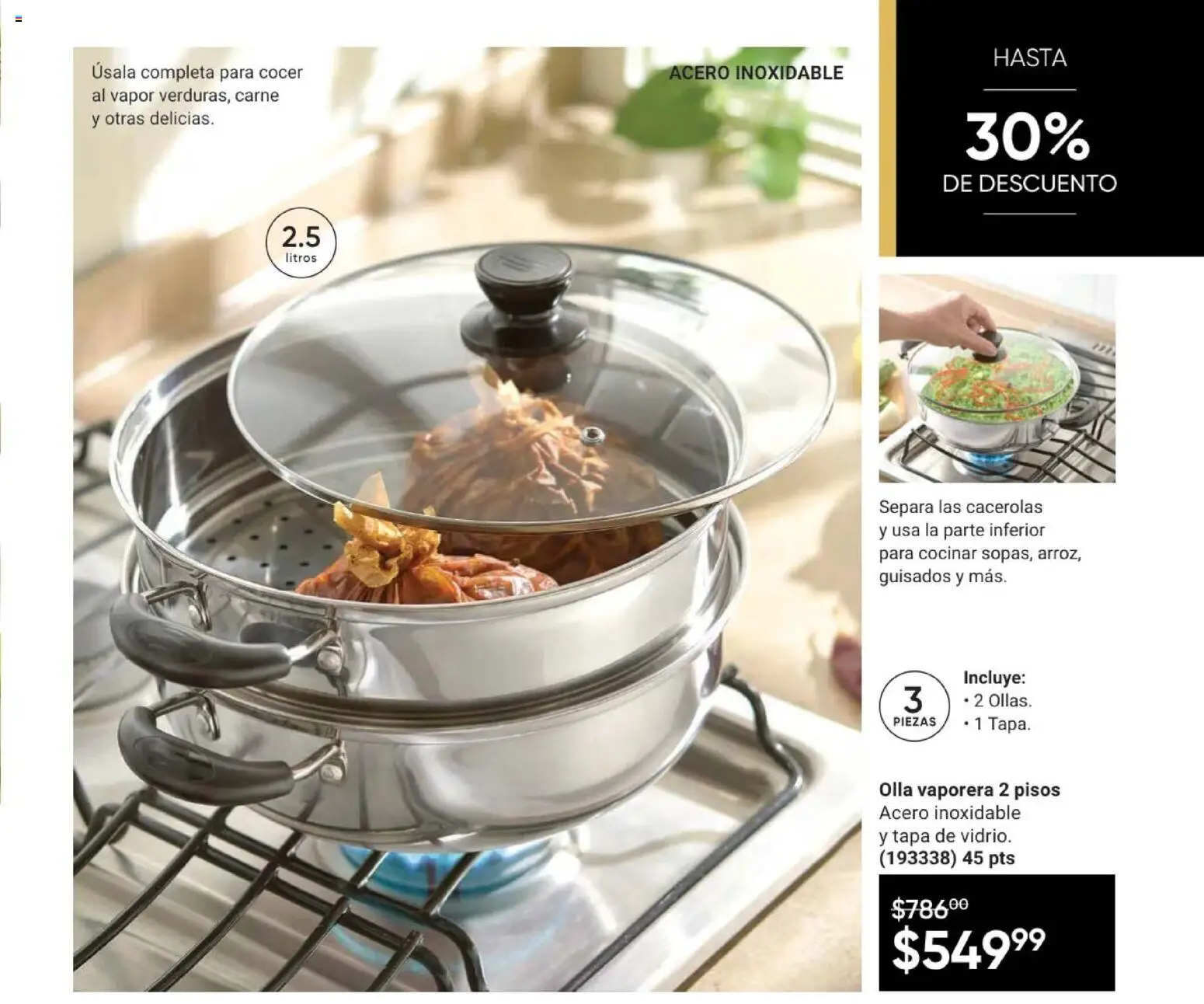 Nuevas ofertas de AVON válidas en toda la República Mexicana desde el 24.04.2026. ¡Encuentra las mejores ofertas en AVON Casa & Estilo 7 2026! | Página: 141 | Productos: Vaporera, Olla