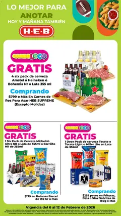 Vista previa de H-E-B folleto, nuevo folleto de la tienda, válido en México a partir del 06.02.2026