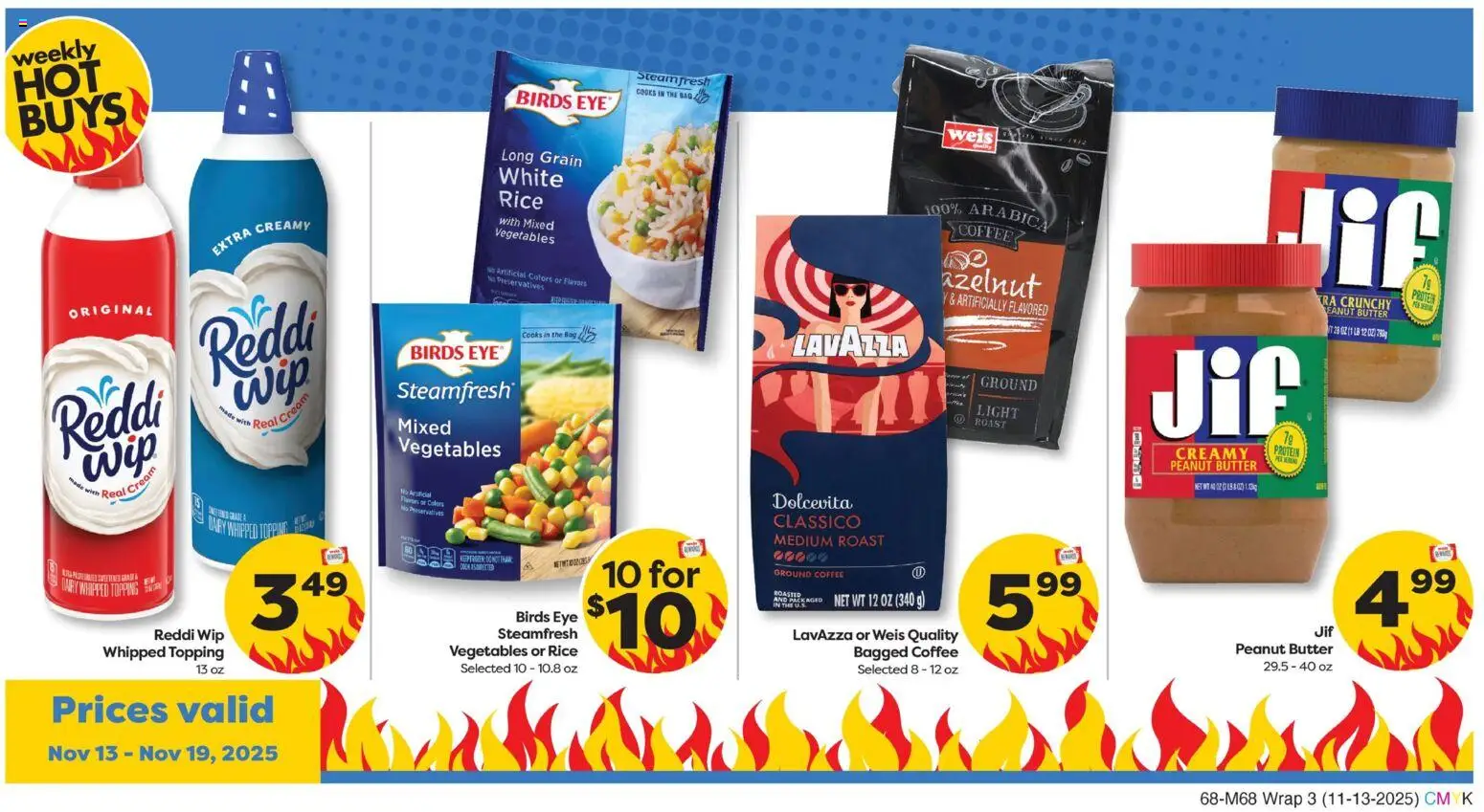 Weis Grand Opening - valid from 13.11.2025 | Page: 3 | Products: Butter, Coffee, Rice, Vegetables