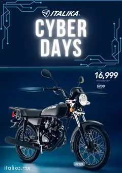 Vista previa de Italika Cyber Day, nuevo folleto de la tienda, válido en México a partir del 25.11.2025