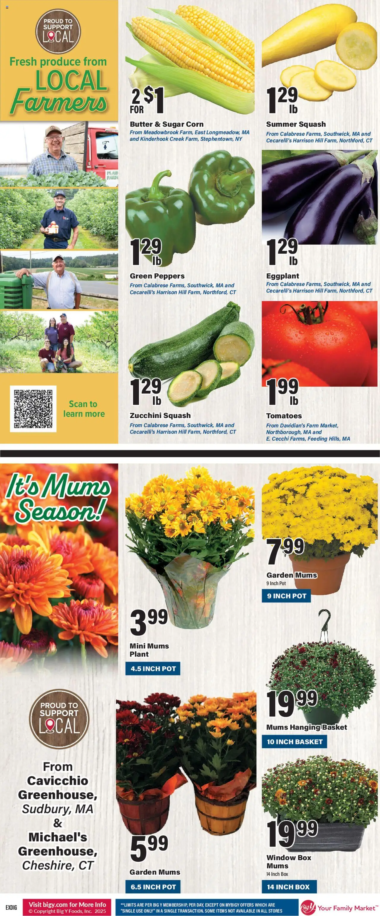 Central Market Weekly Ad - valid from 20.08.2025 | Page: 2 | Products: Corn, Peppers, Squash, Tomatoes