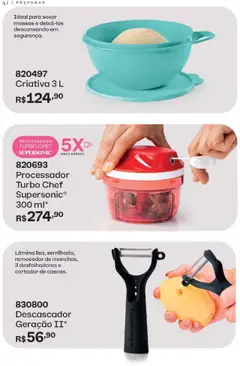 Tupperware - Catálogo Vitrine 10 - Pré-Visualização do folheto da loja Tupperware, válido de 01.10.2025 | Página: 42 | Produtos: Processador, Cortador