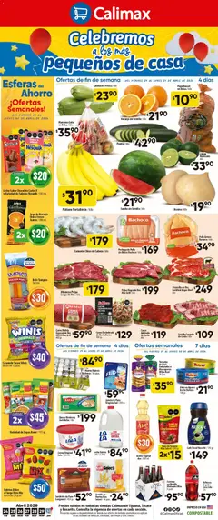 Vista previa de Calimax folleto, nuevo folleto de la tienda, válido en México a partir del 24.04.2026