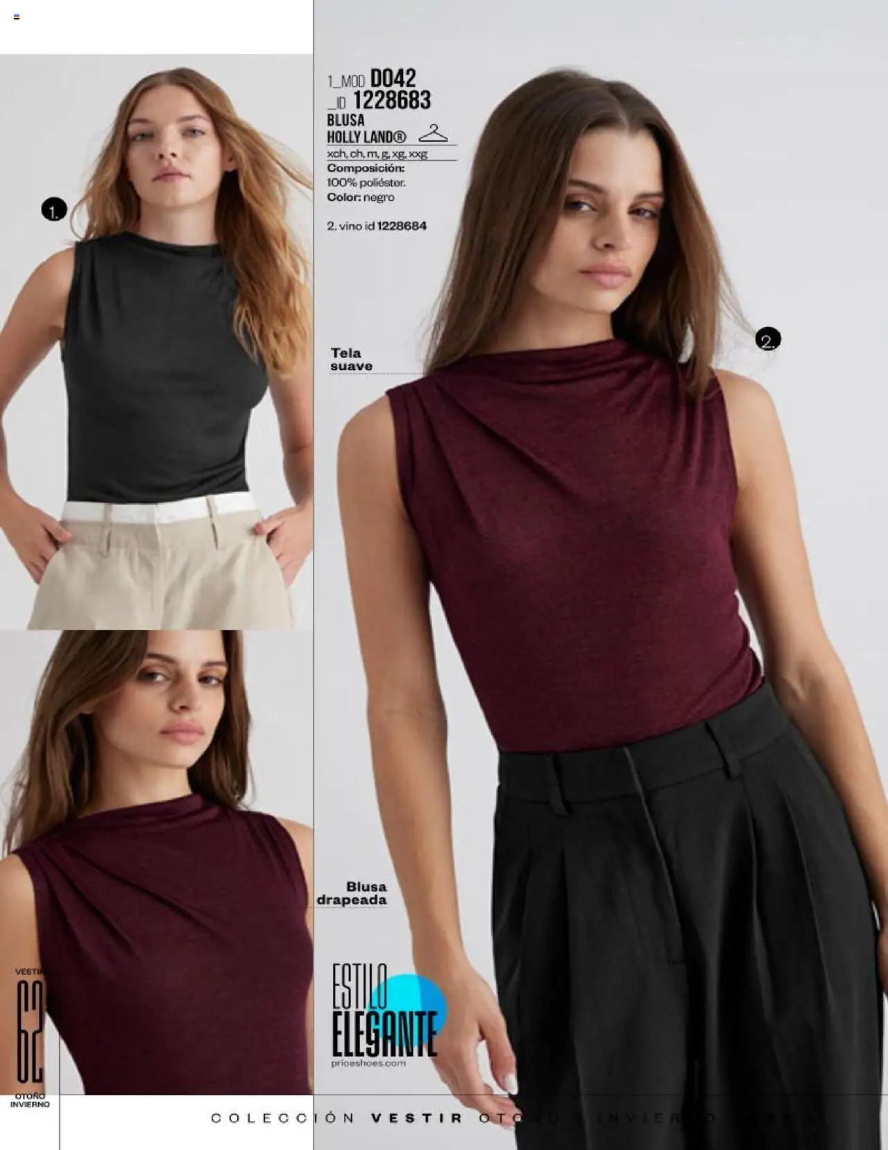 Nuevas ofertas de Price Shoes válidas en toda la República Mexicana desde el 28.07.2025. ¡Encuentra las mejores ofertas en Price Shoes - Catálogo Vestir! | Página: 64 | Productos: Blusa, Vino