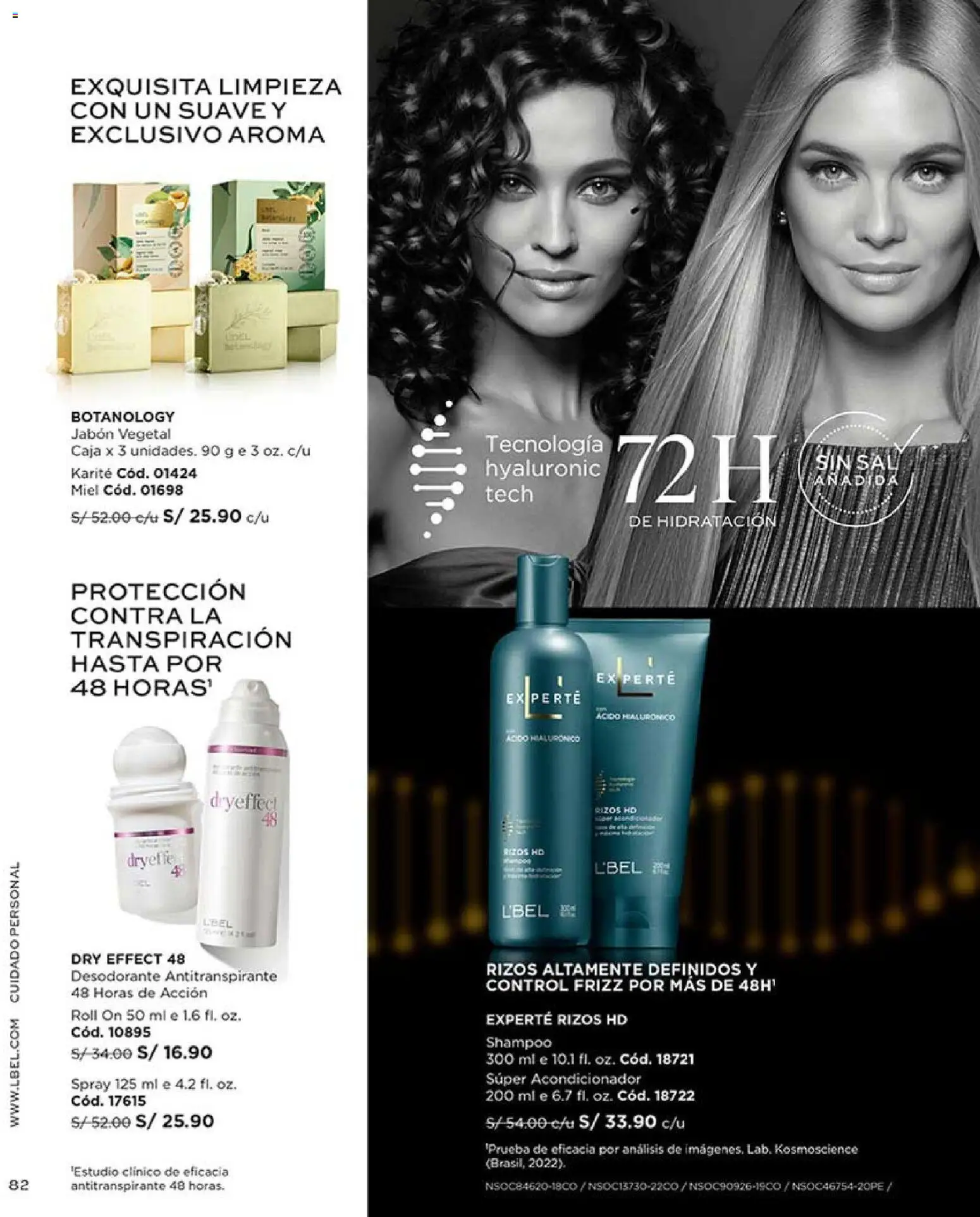 Catálogo L'Bel válido desde 14.11.2025 | Página: 82 | Productos: Acondicionador, Jabón, Desodorante, Antitranspirante