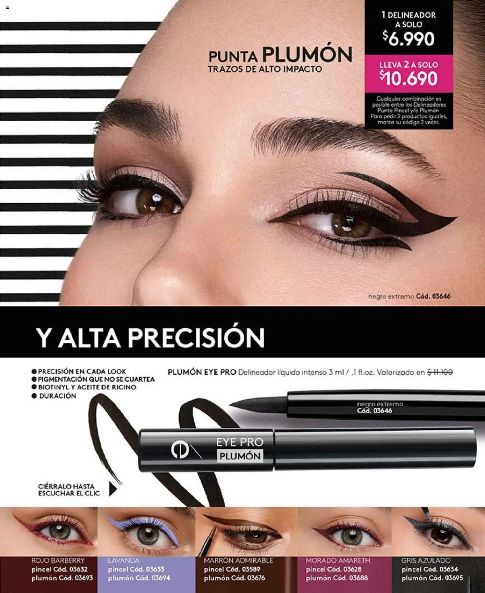 Catálogo Ésika Campaña 2 │ válido desde el 15.01.2026 | Página: 19 | Productos: Delineador, Plumón, Aceite, Pincel