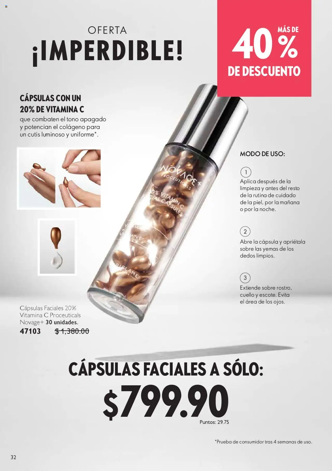 Nuevas ofertas de Oriflame válidas en toda la República Mexicana desde el 04.10.2025. ¡Encuentra las mejores ofertas en Oriflame - Campaña 14 2025! | Página: 32 | Productos: Sobre