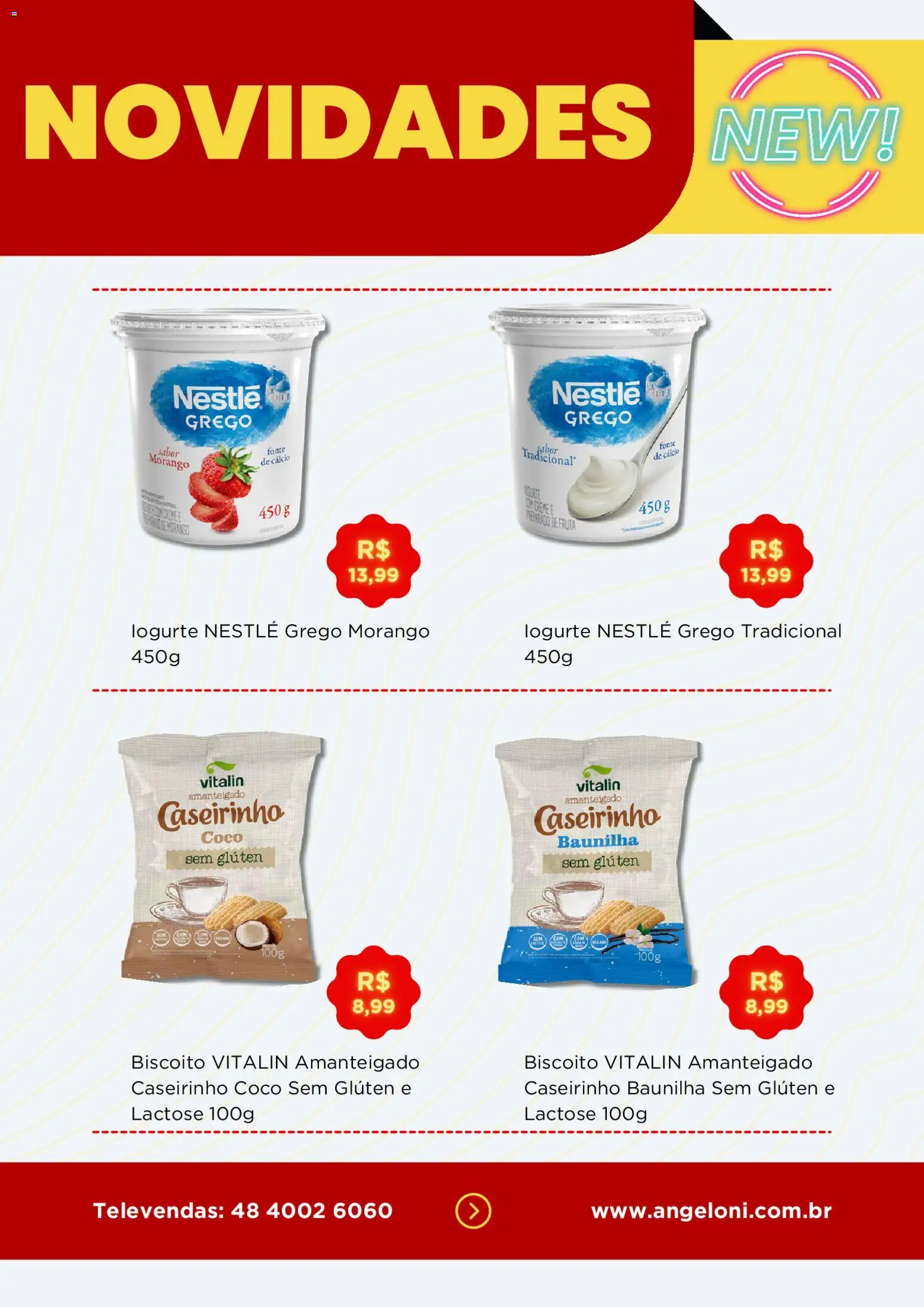 Angeloni Folheto - válido de 08.01.2026 | Página: 5 | Produtos: Coco, Biscoito, Iogurte, Cálcio