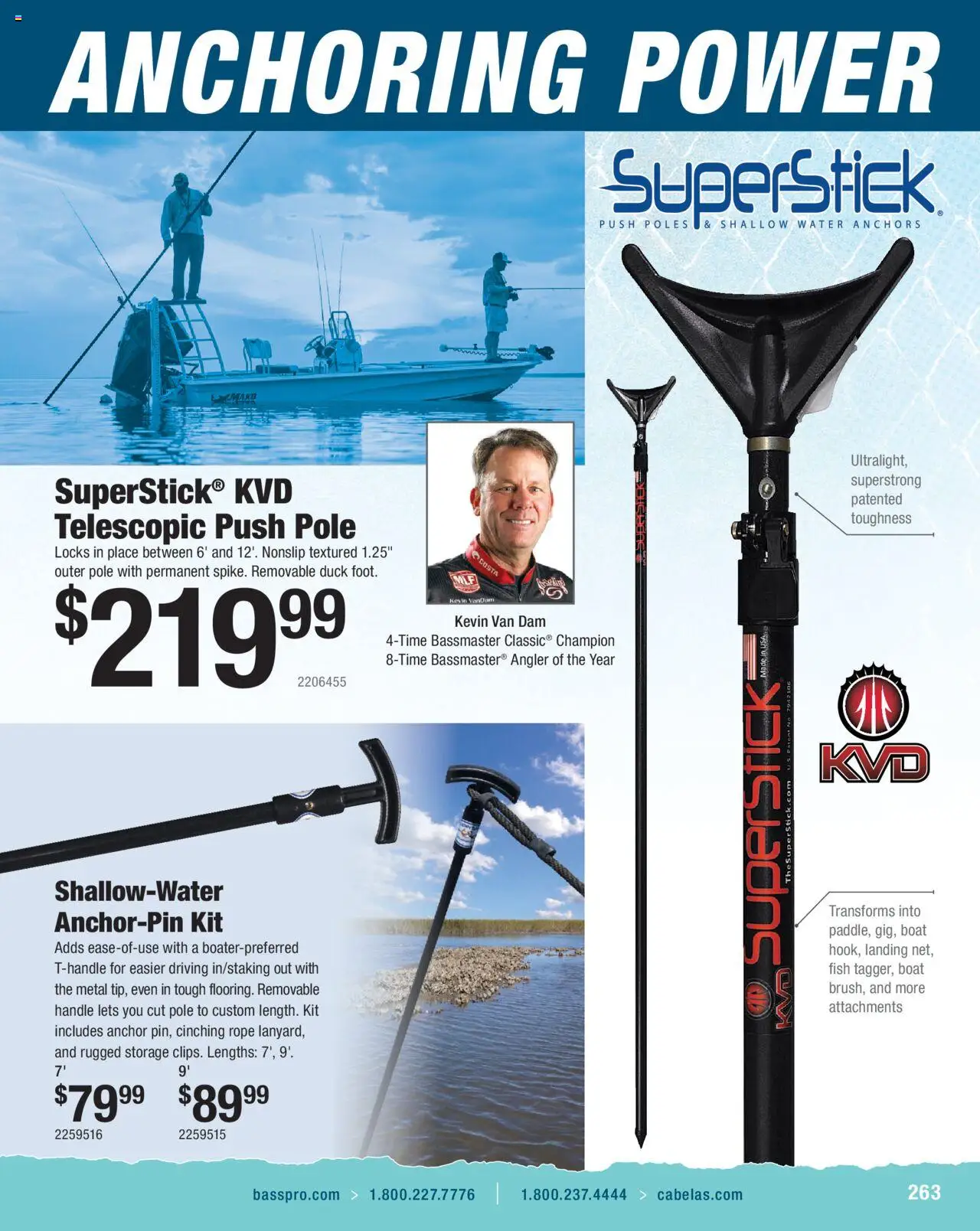 Cabela's Saltwater Specialist 25 - valid from 01.01.2025 | Page: 263 | Products: Anchor, Fish, Water
