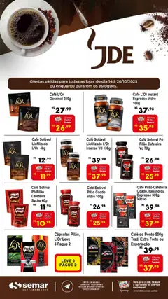 Semar Supermercado - Ofertas JDE - Pré-Visualização do folheto da loja Semar Supermercado, válido de 14.10.2025