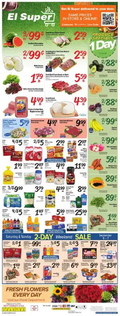 Preview of El Super weekly ads valid from 03.09.2025