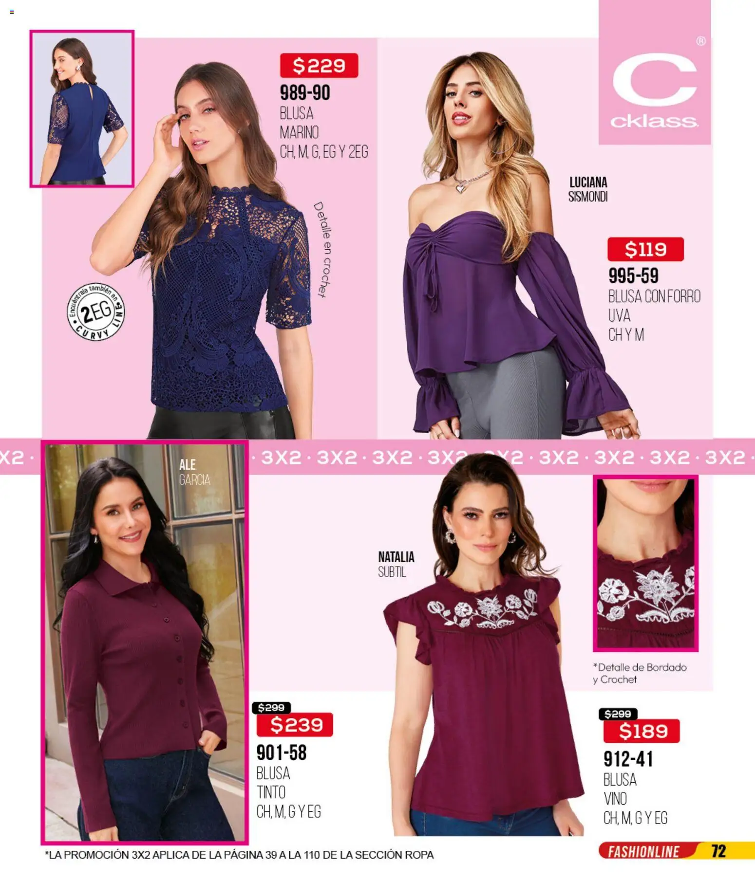 Nuevas ofertas de Cklass válidas en toda la República Mexicana desde el 14.04.2026. ¡Encuentra las mejores ofertas en Cklass catálogo 3X2 Digital Calzado! | Página: 210 | Productos: Blusa, Ropa, Vino