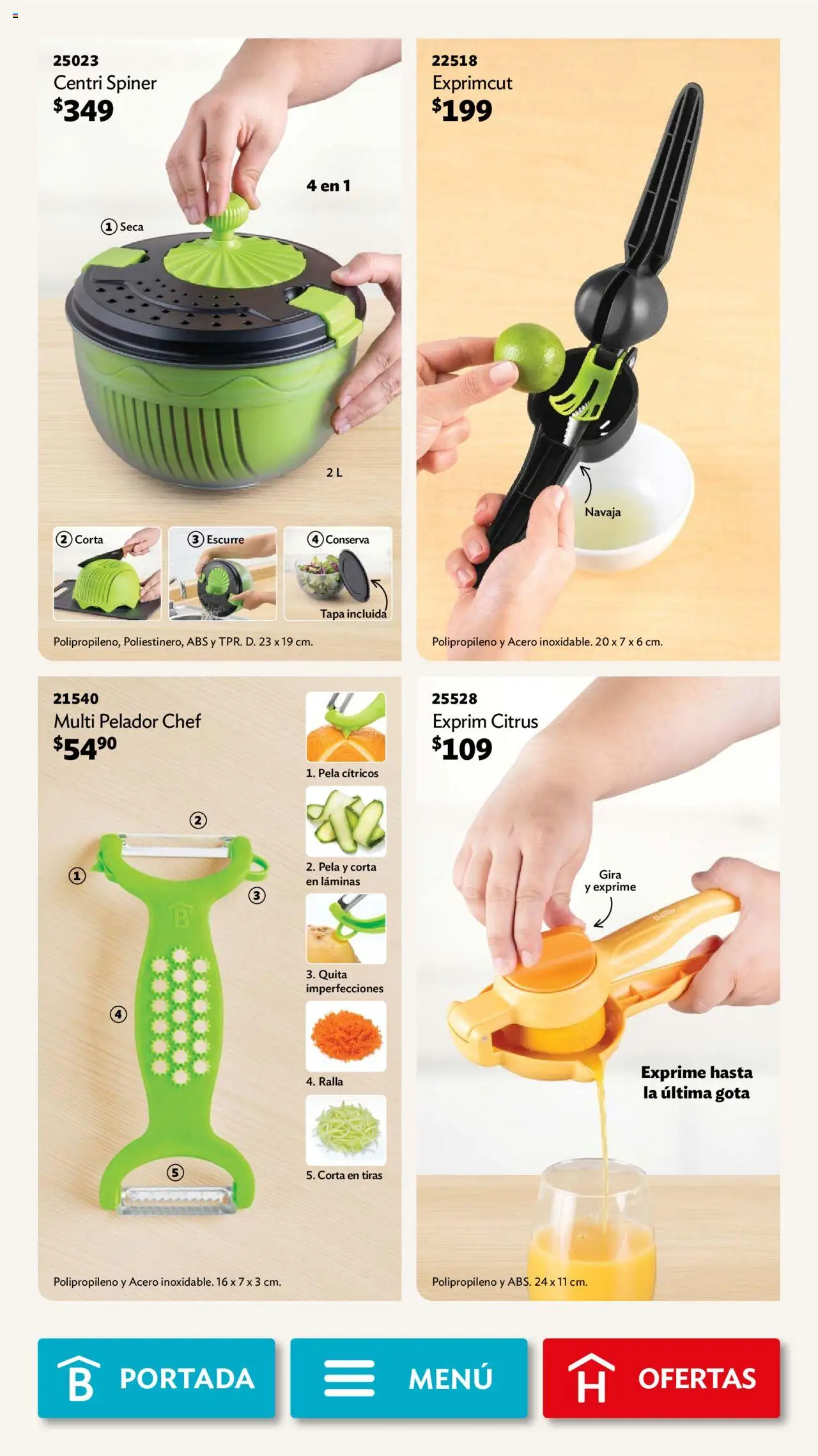Nuevas ofertas de Betterware válidas en toda la República Mexicana desde el 01.09.2025. ¡Encuentra las mejores ofertas en Betterware - Campaña 9 2025! | Página: 35 | Productos: Navaja