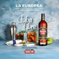 Vista previa de La Europea catálogo Cuba Libre, nuevo folleto de la tienda, válido en México a partir del 26.11.2025