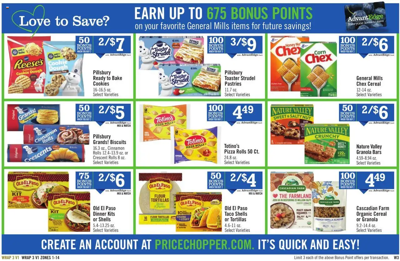 Price Chopper Weekly Ad - valid from 05.10.2025 | Page: 15 | Products: Toaster, Butter, Chocolate, Pizza