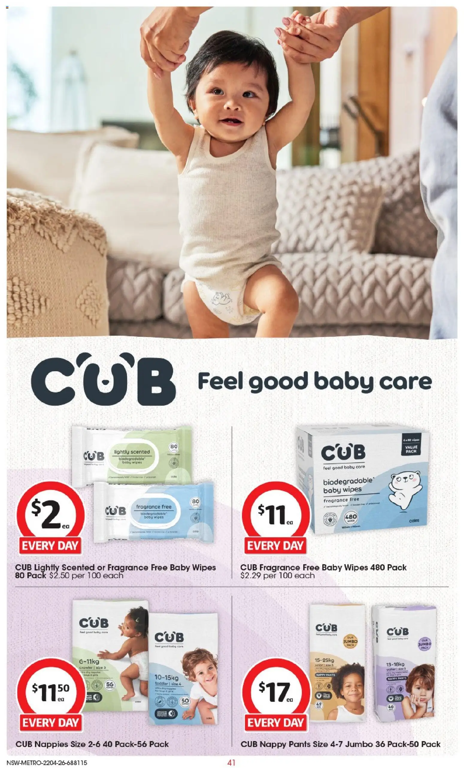 Coles catalogue - valid from 22.04.2026 | Page: 42 | Products: Fragrance, Nappies, Pants