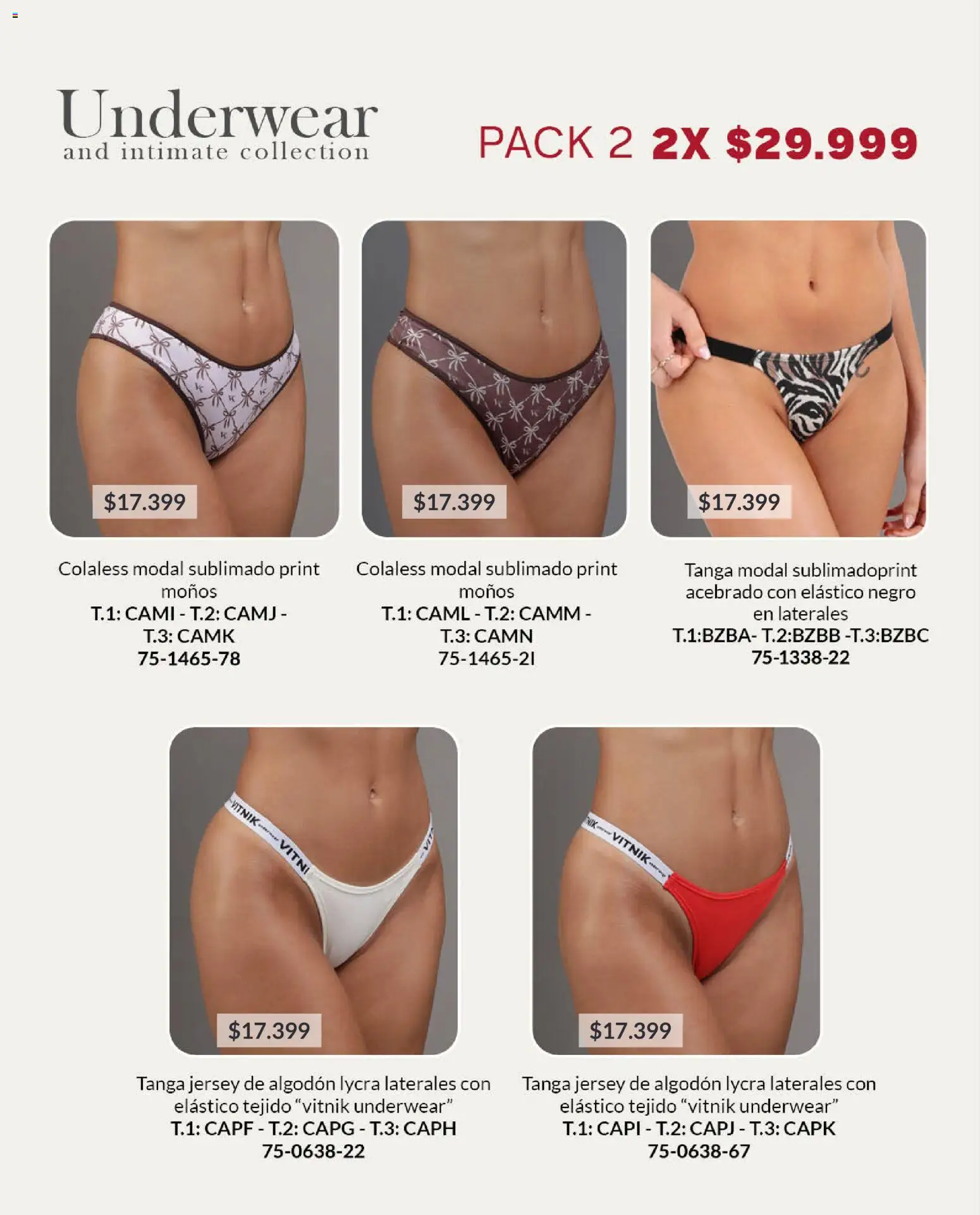 Vitnik - Underwear & Complements │ válido desde el 24.02.2026 | Página: 34 | Productos: Algodón