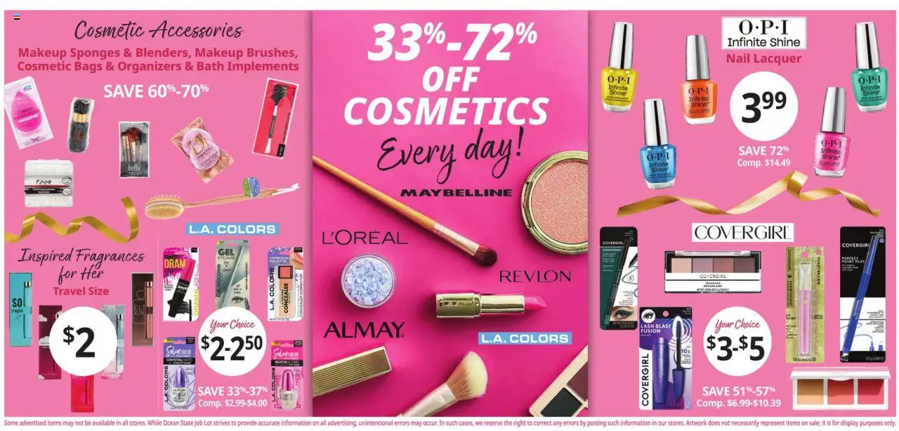 Ocean State Job Lot Weekly Ad - CT - valid from 10.07.2025 | Page: 12 | Products: Fusion, Bath, Nail, Concealer