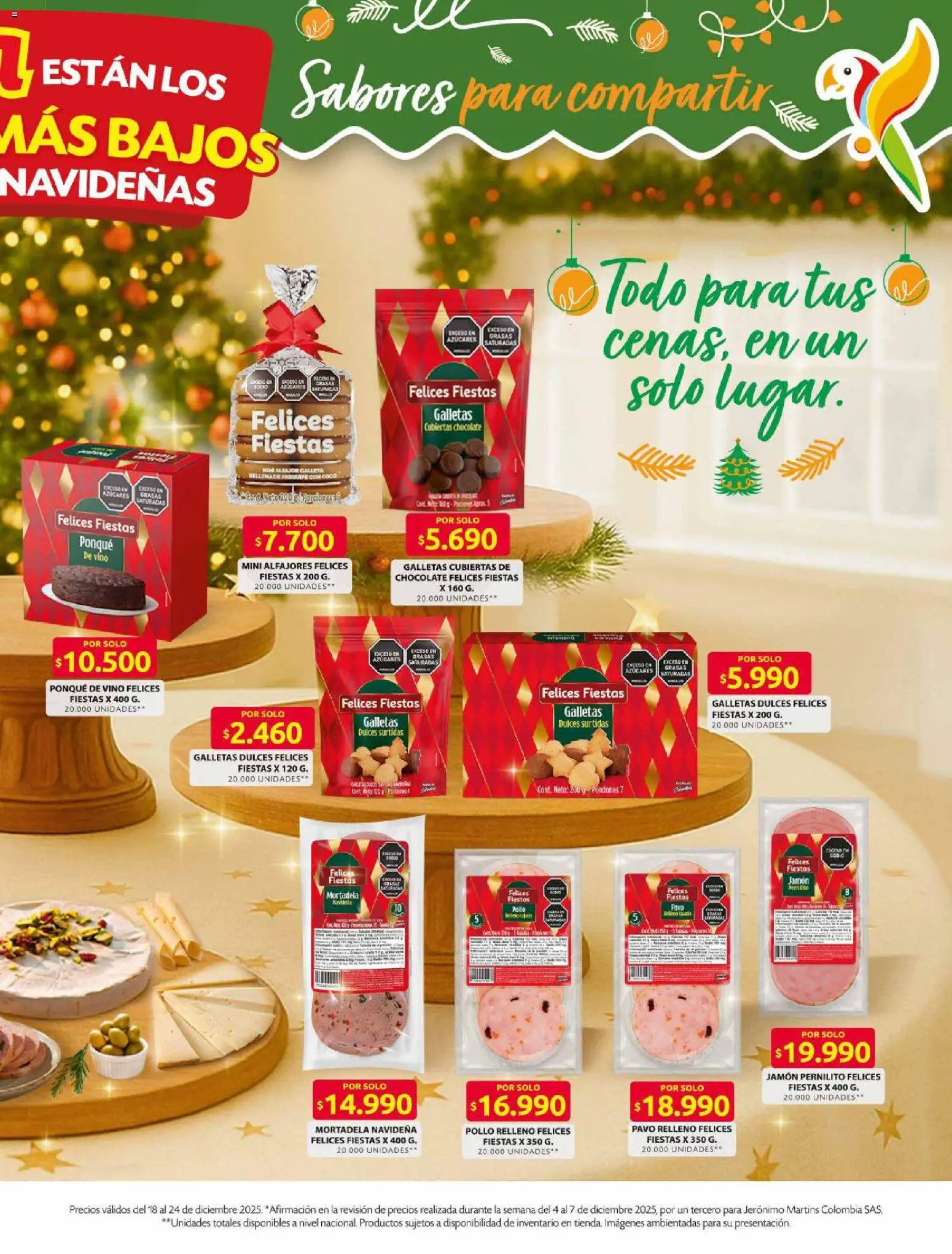Ara revista - valida desde el 18.12.2025 | Página: 5 | Productos: Ponqué, Galletas, Mortadela, Chocolate